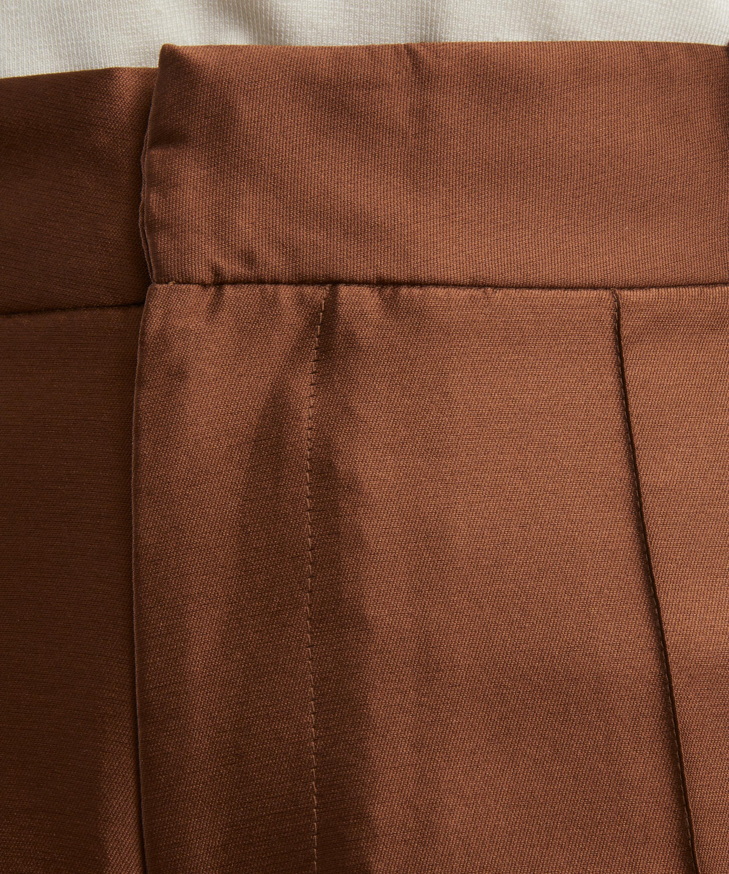 Destree - Yoshitomo Cappuccino Silk-Blend Trousers image number 4