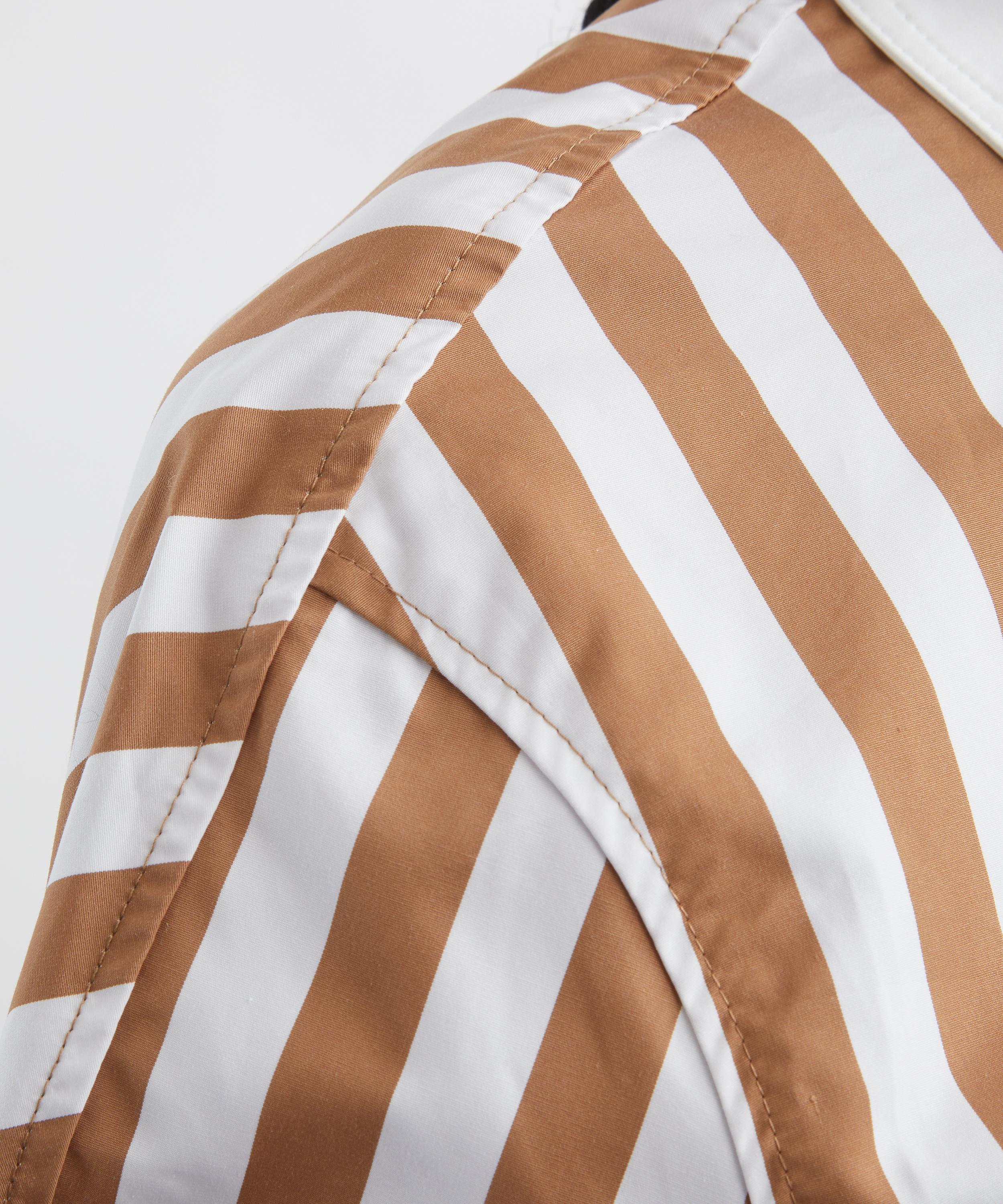 Destree - White and Camel Striped Shirt image number 4