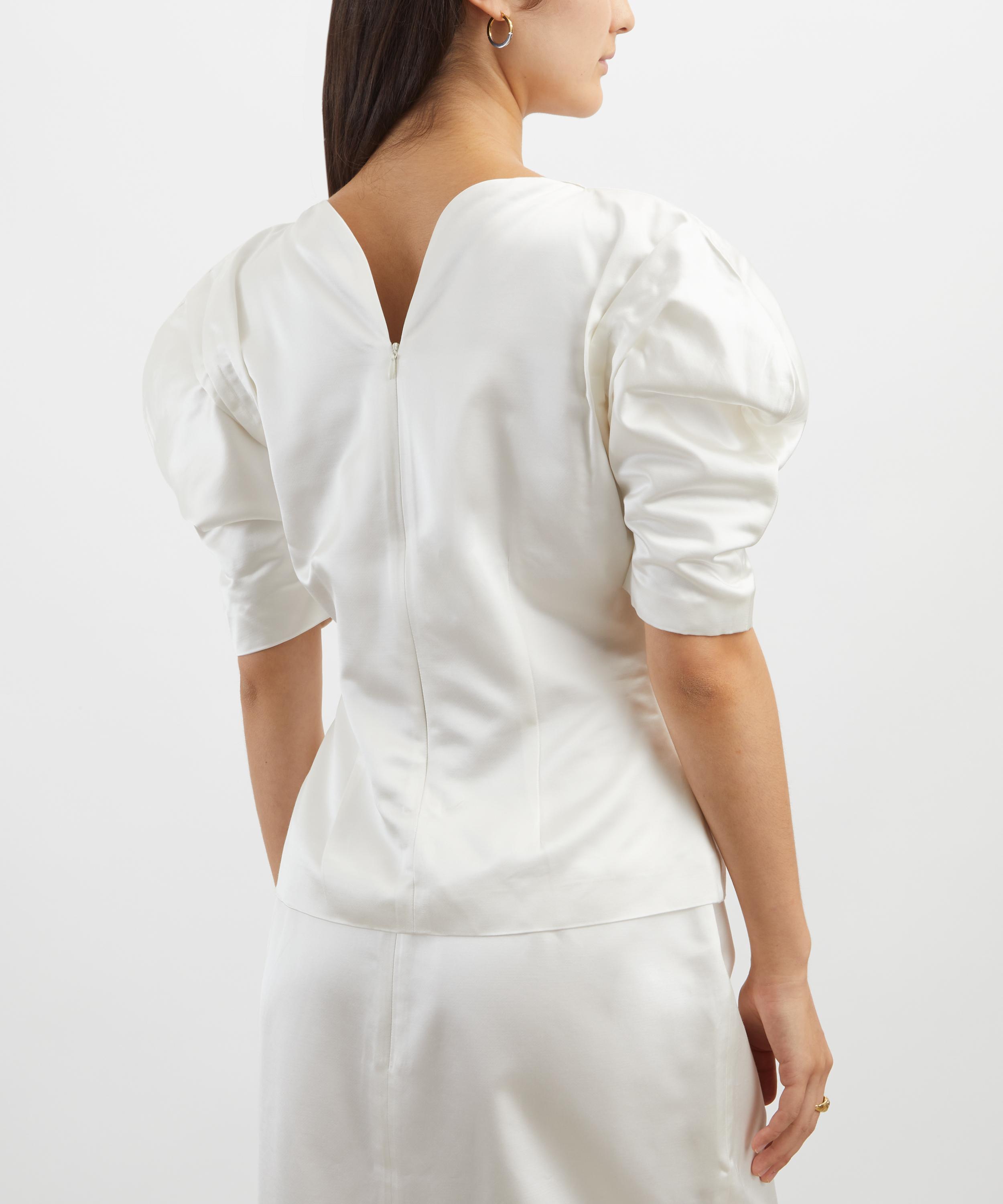 Destree - Janet Ecru Puff-Sleeve Top image number 3