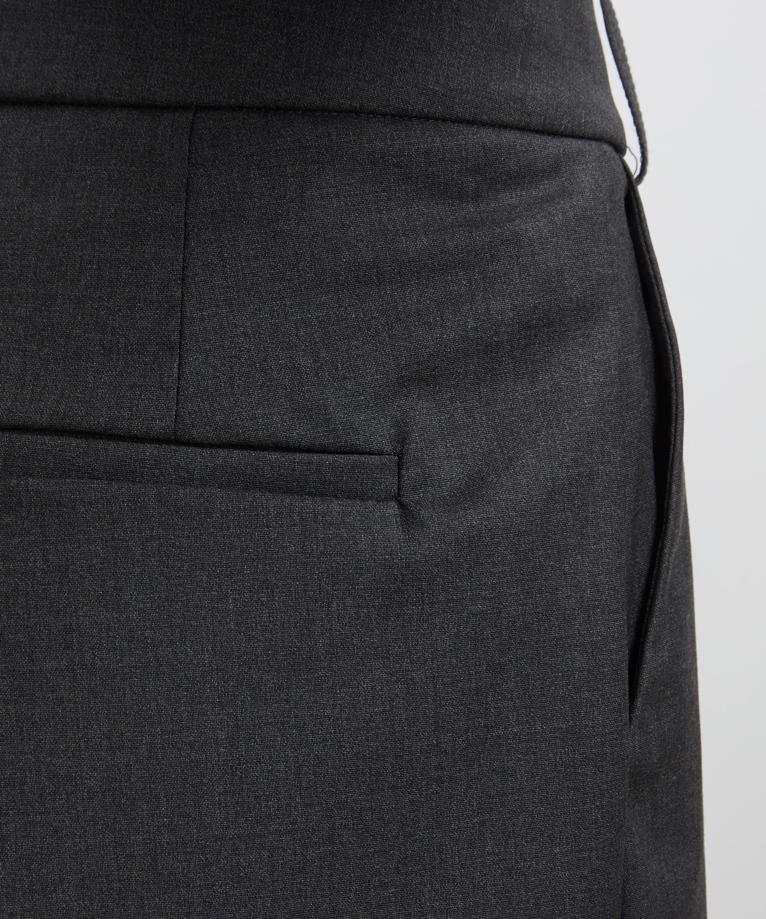 Destree - Grey Wool Wide-Leg Trousers image number 4