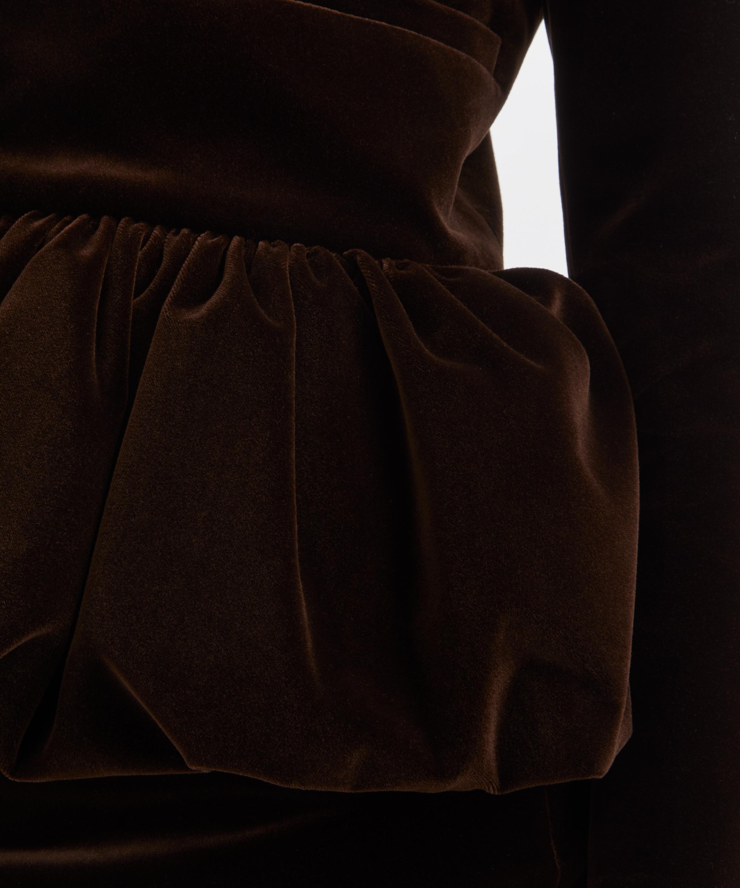 Liberowe - Chocolate Velvet Peplum Jacket image number 4