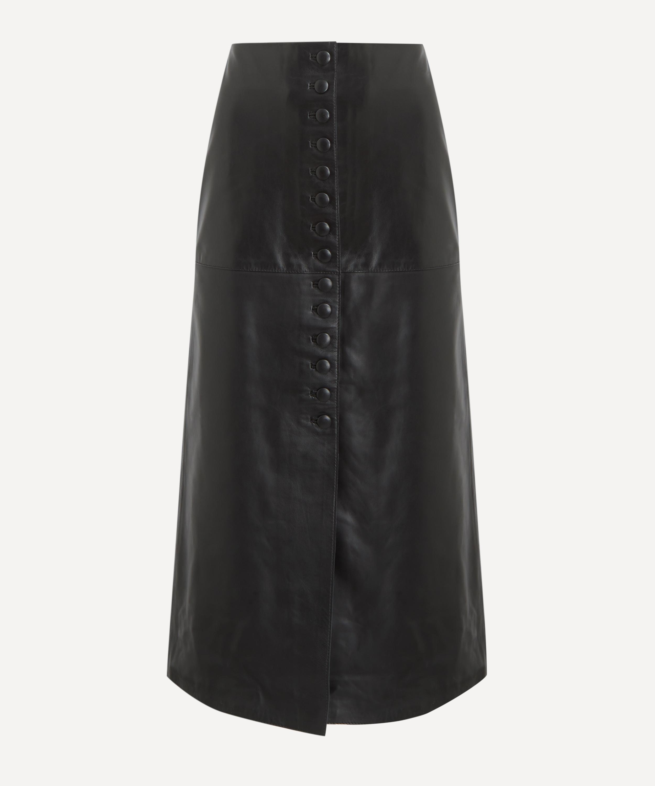 Liberowe - Maha Leather Midi Skirt image number 0