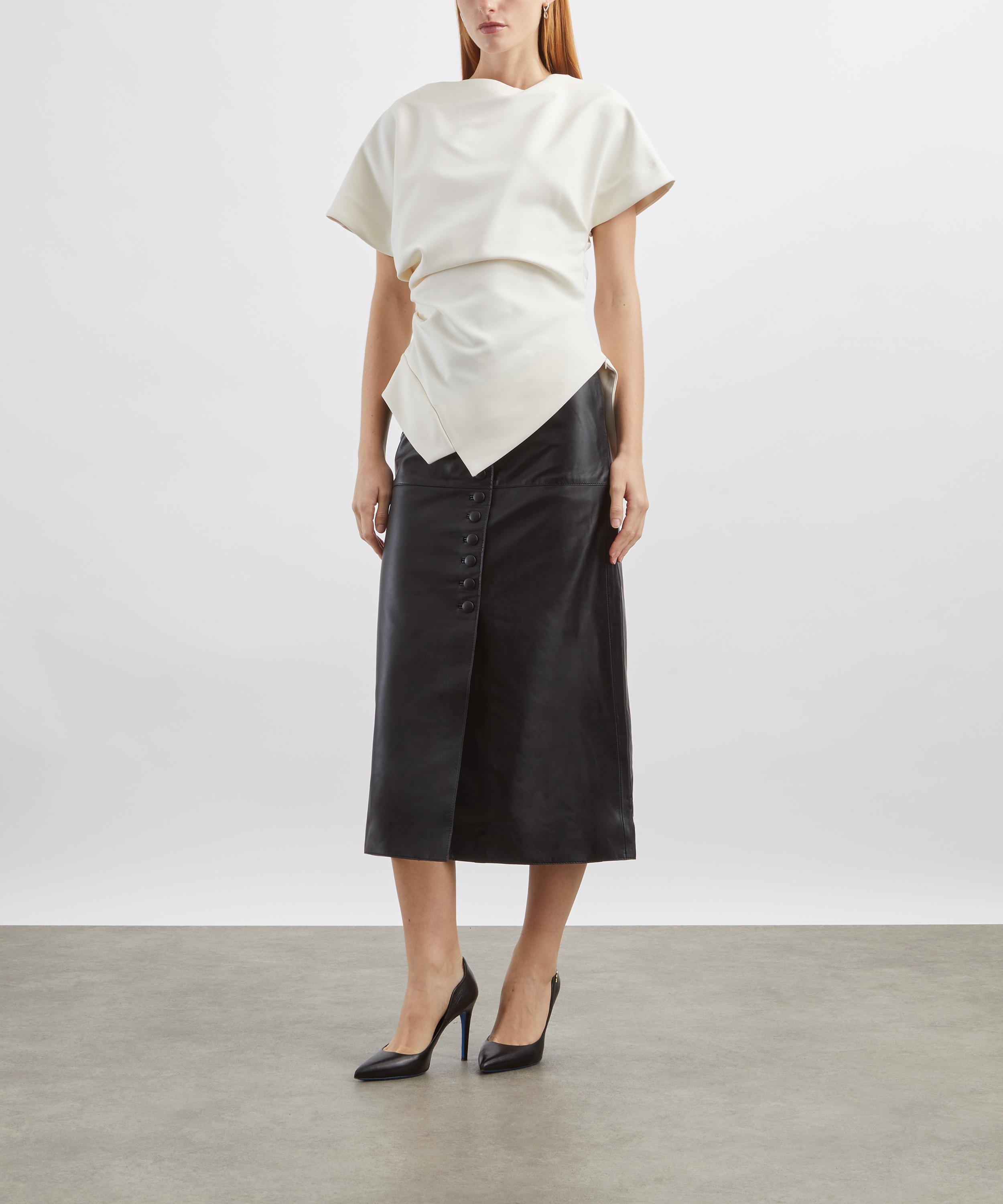 Liberowe - Maha Leather Midi Skirt image number 1