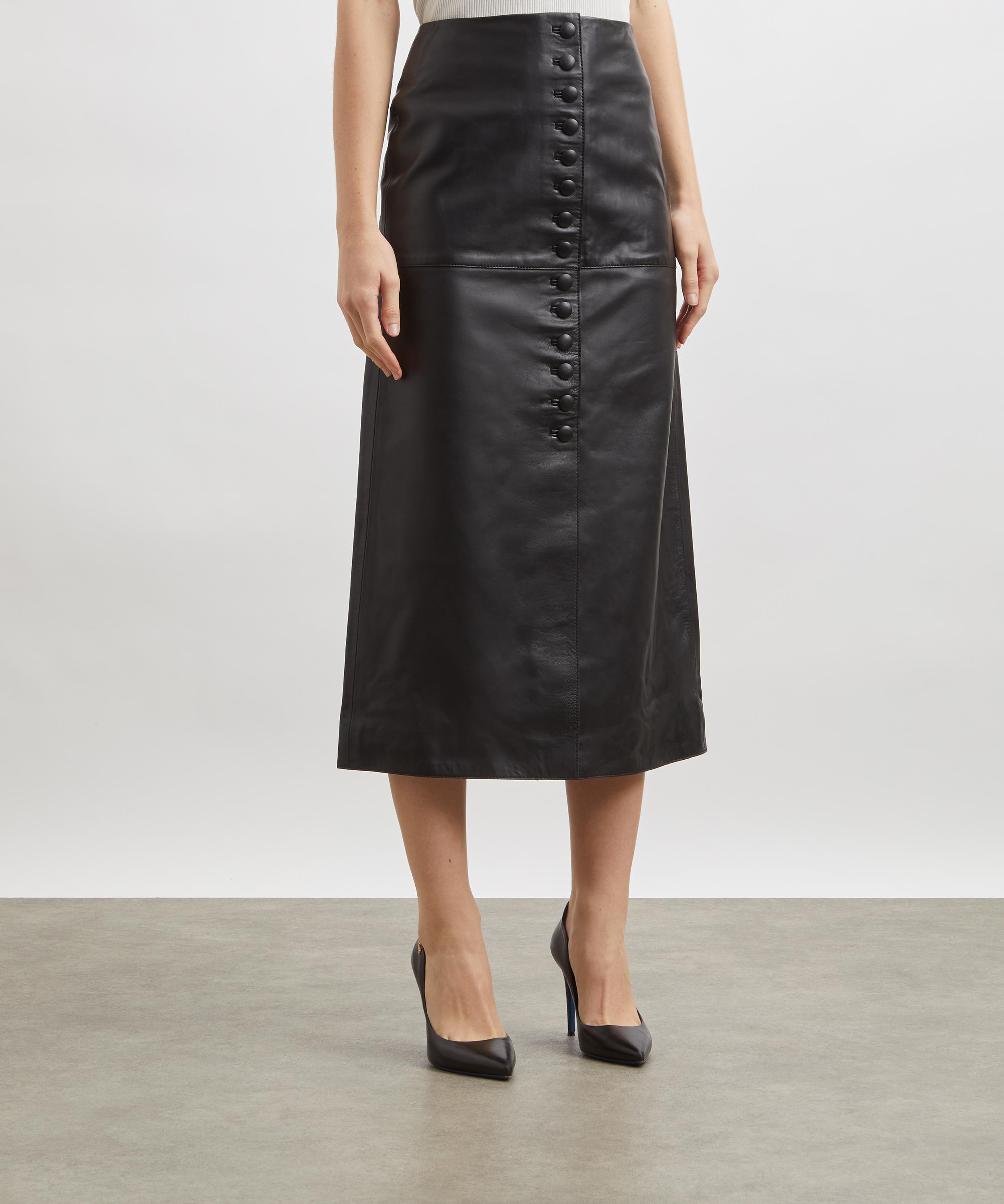 Liberowe - Maha Leather Midi Skirt image number 2