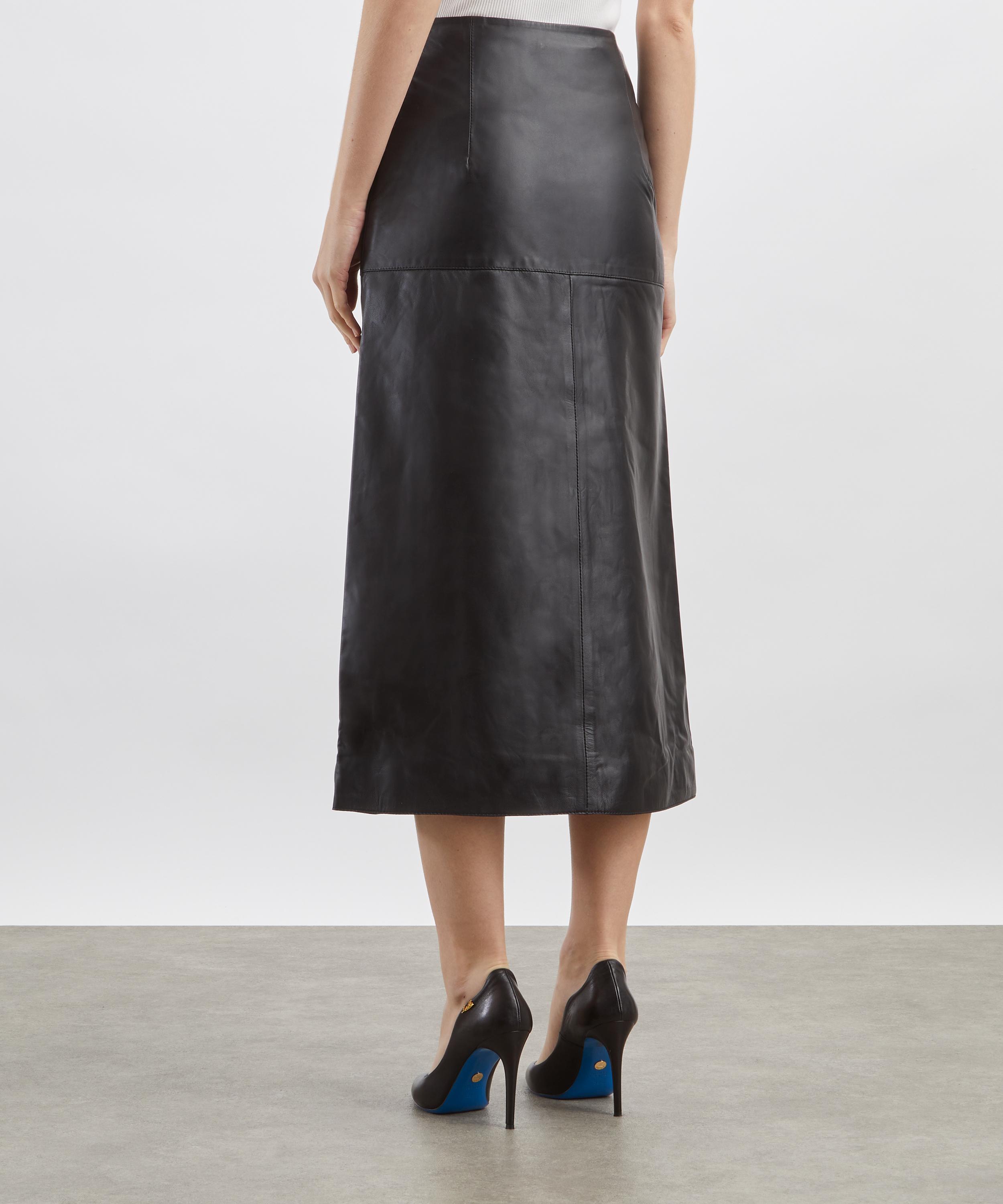 Liberowe - Maha Leather Midi Skirt image number 3