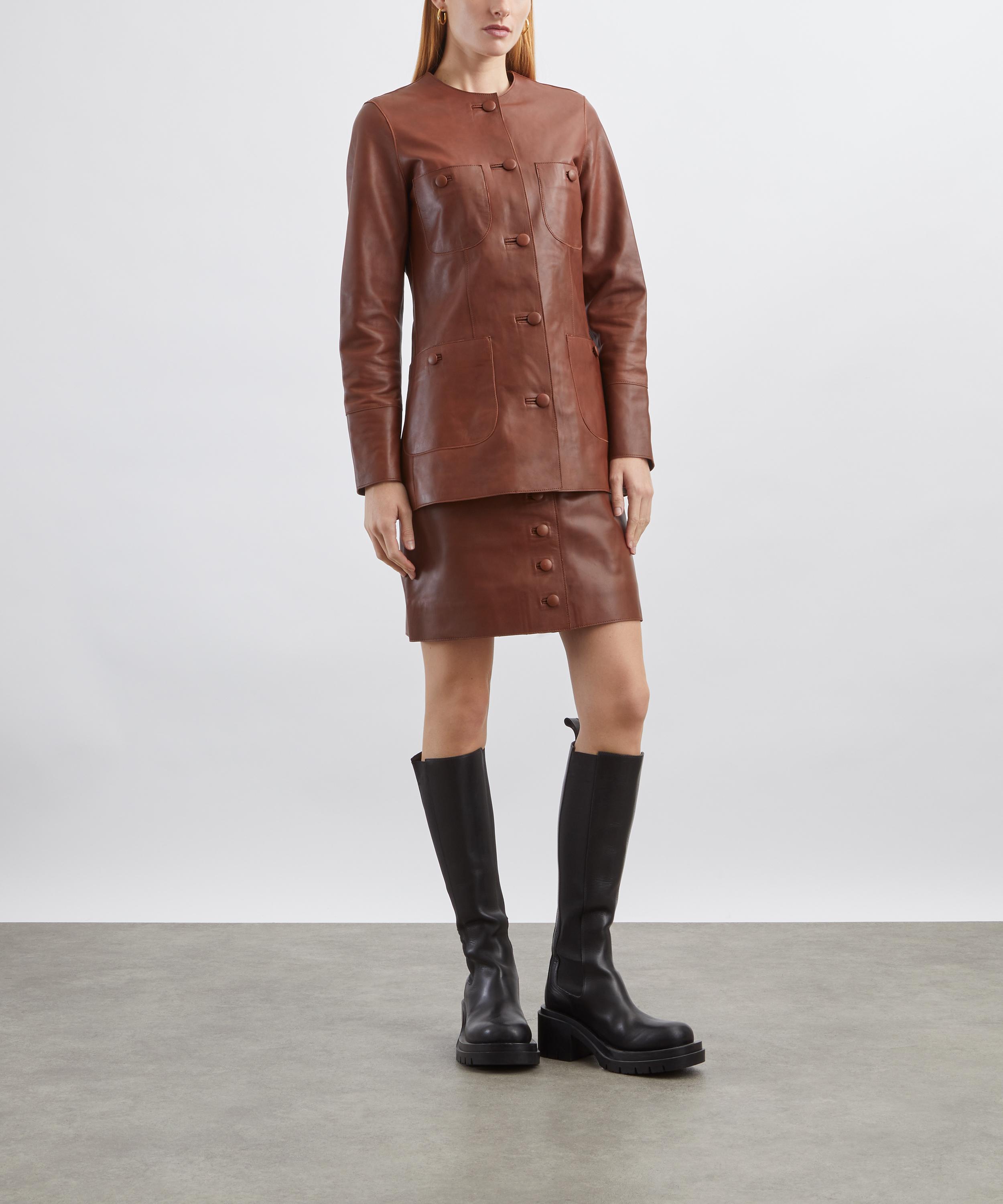 Liberowe - Maha Leather Mini Skirt image number 1