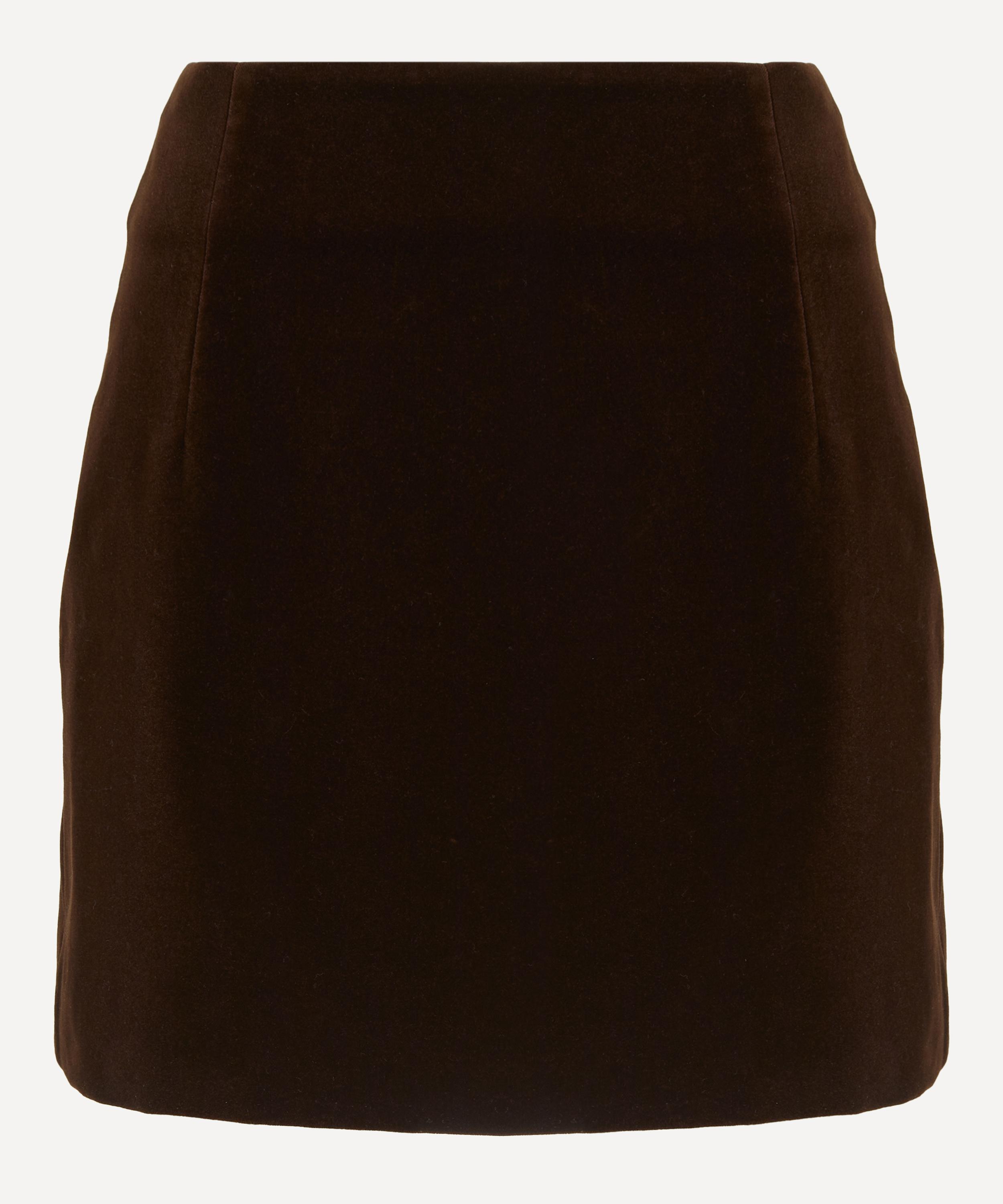 Liberowe - Chocolate Velvet Vera Mini Skirt image number 0