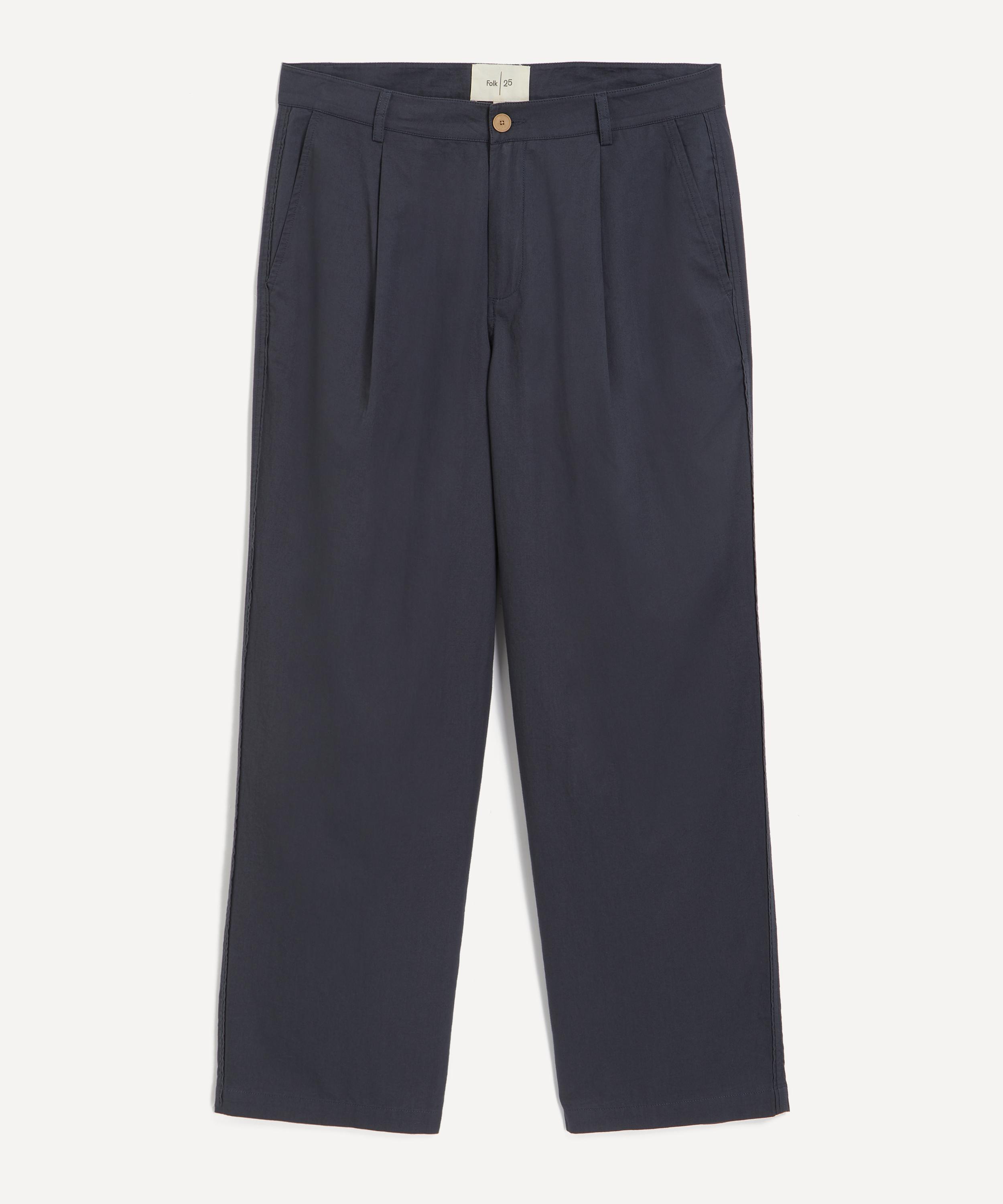 Folk - Slate Wide Fit Trousers image number 0