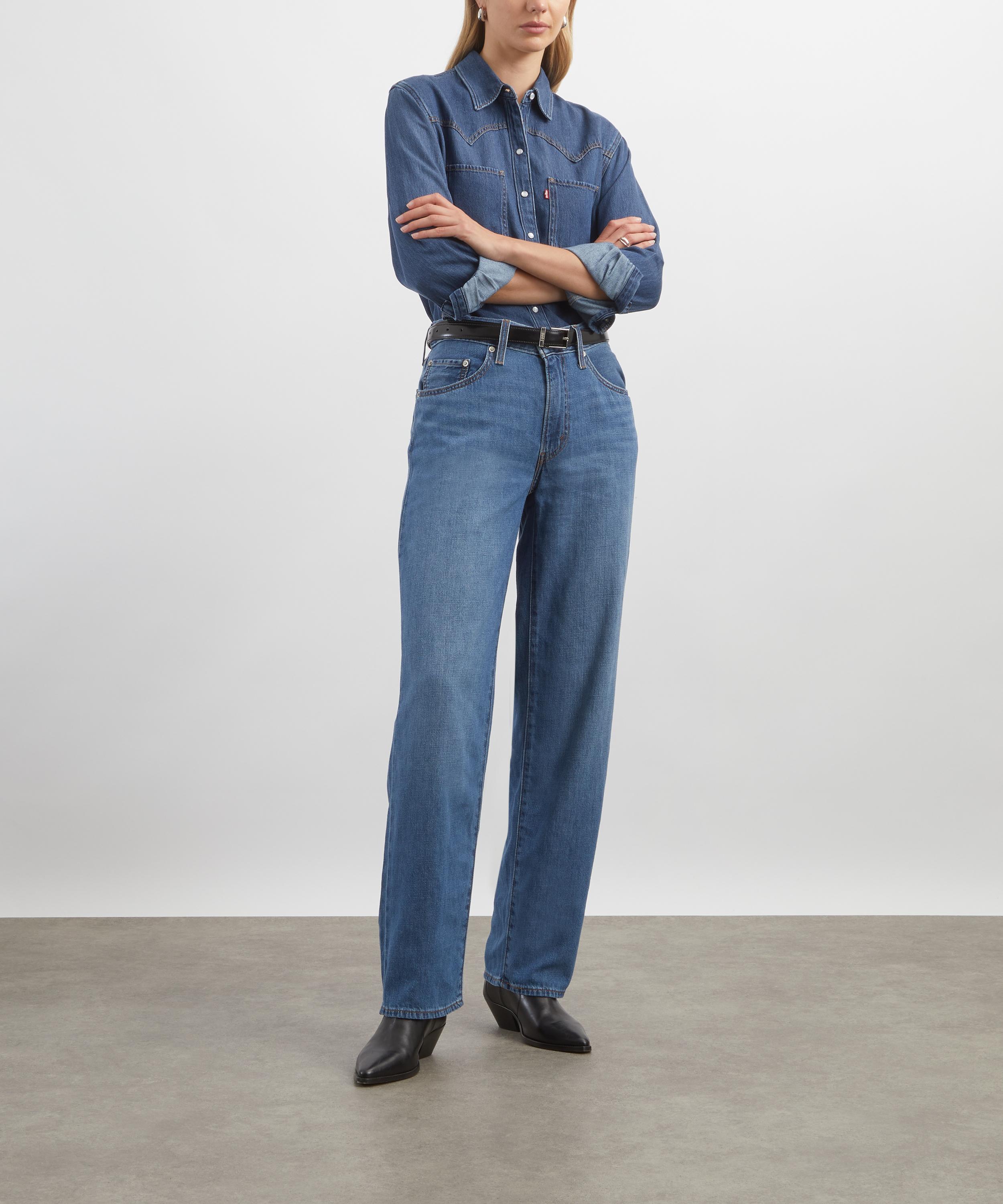 Levi's - Baggy Dad Linen-Denim Jeans in Heavy Check image number 1