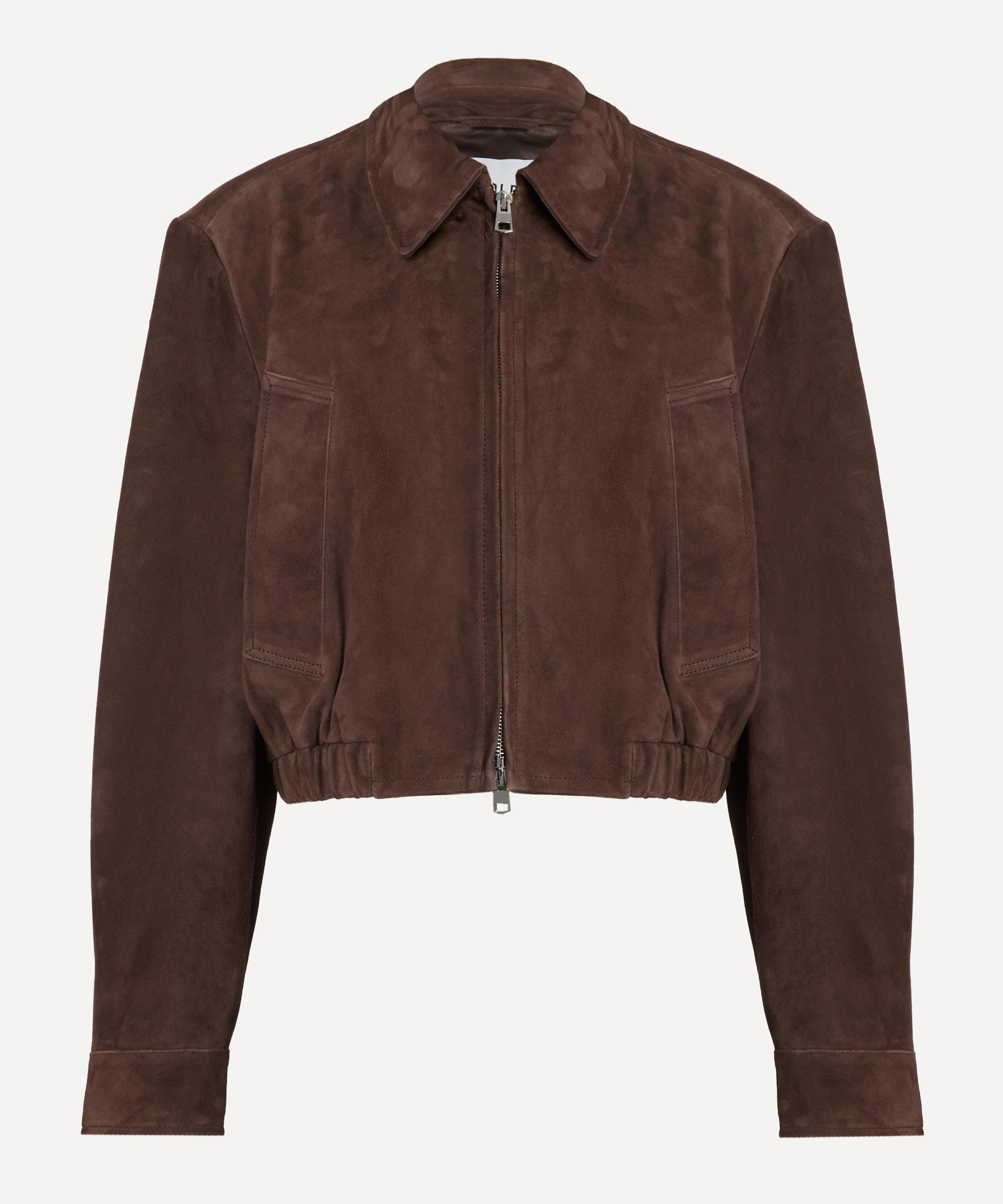 AGOLDE - Nahla Cropped Suede Jacket