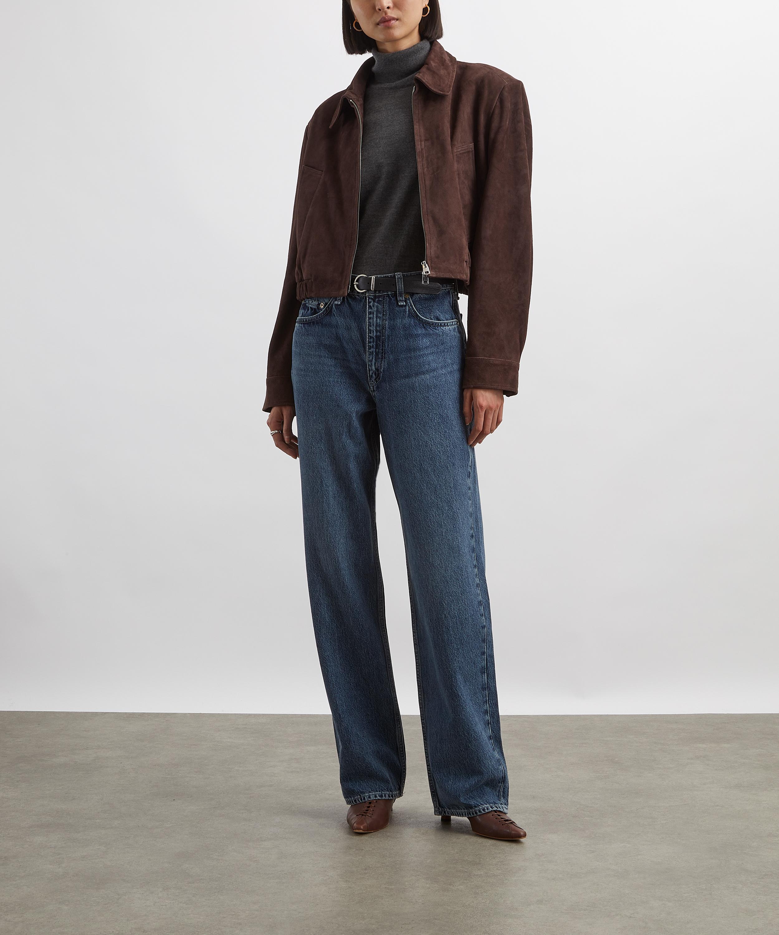 AGOLDE - Nahla Cropped Suede Jacket image number 1