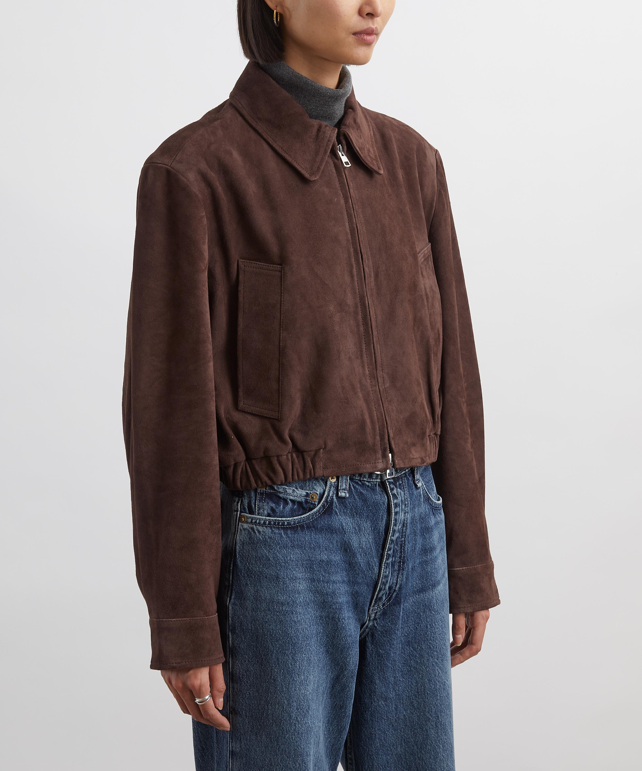 AGOLDE - Nahla Cropped Suede Jacket image number 2