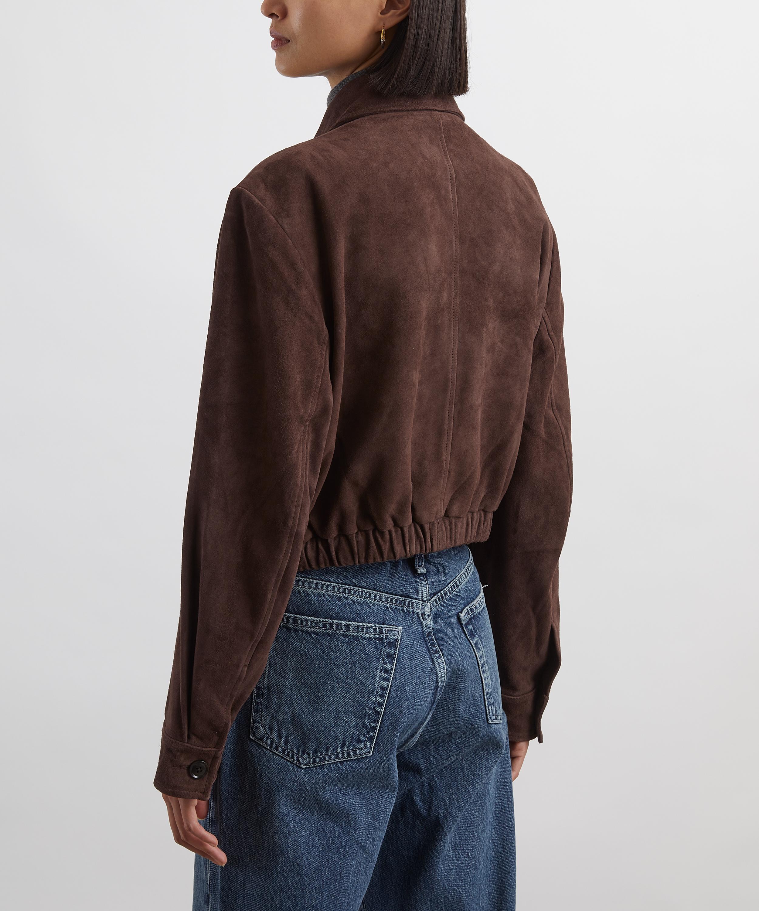 AGOLDE - Nahla Cropped Suede Jacket image number 3