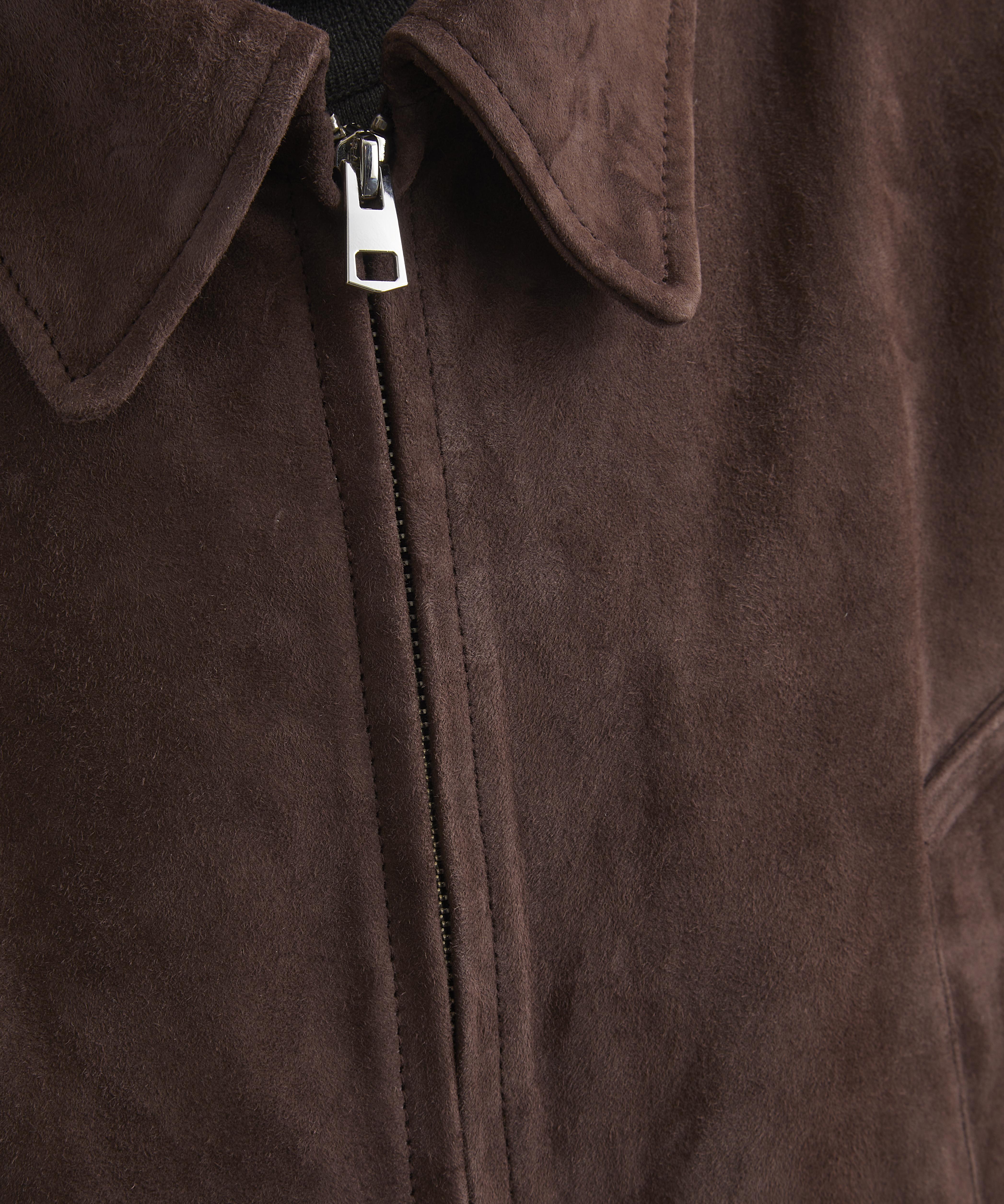 AGOLDE - Nahla Cropped Suede Jacket image number 4