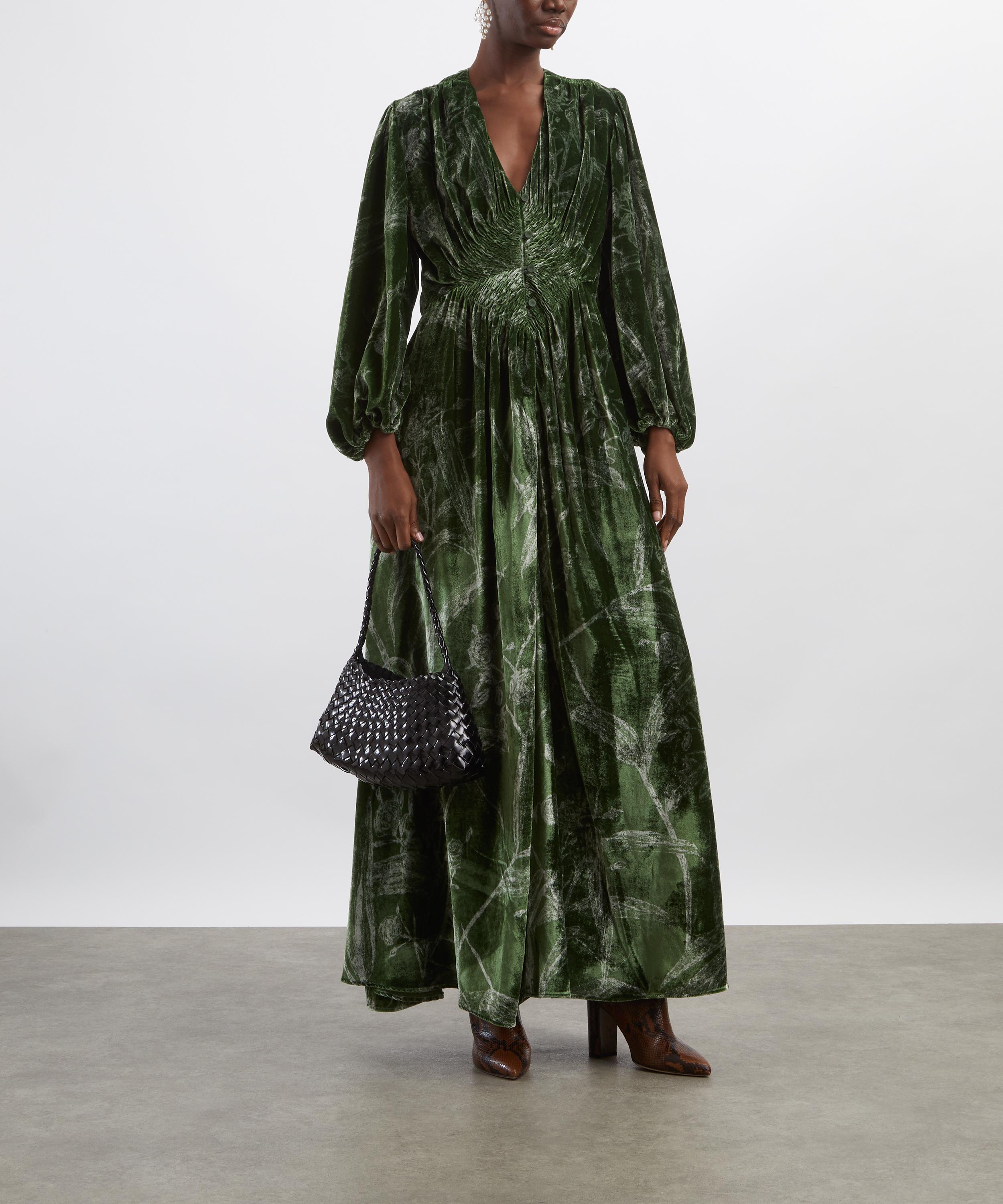 La DoubleJ - Camerino Velvet Maxi Dress image number 1