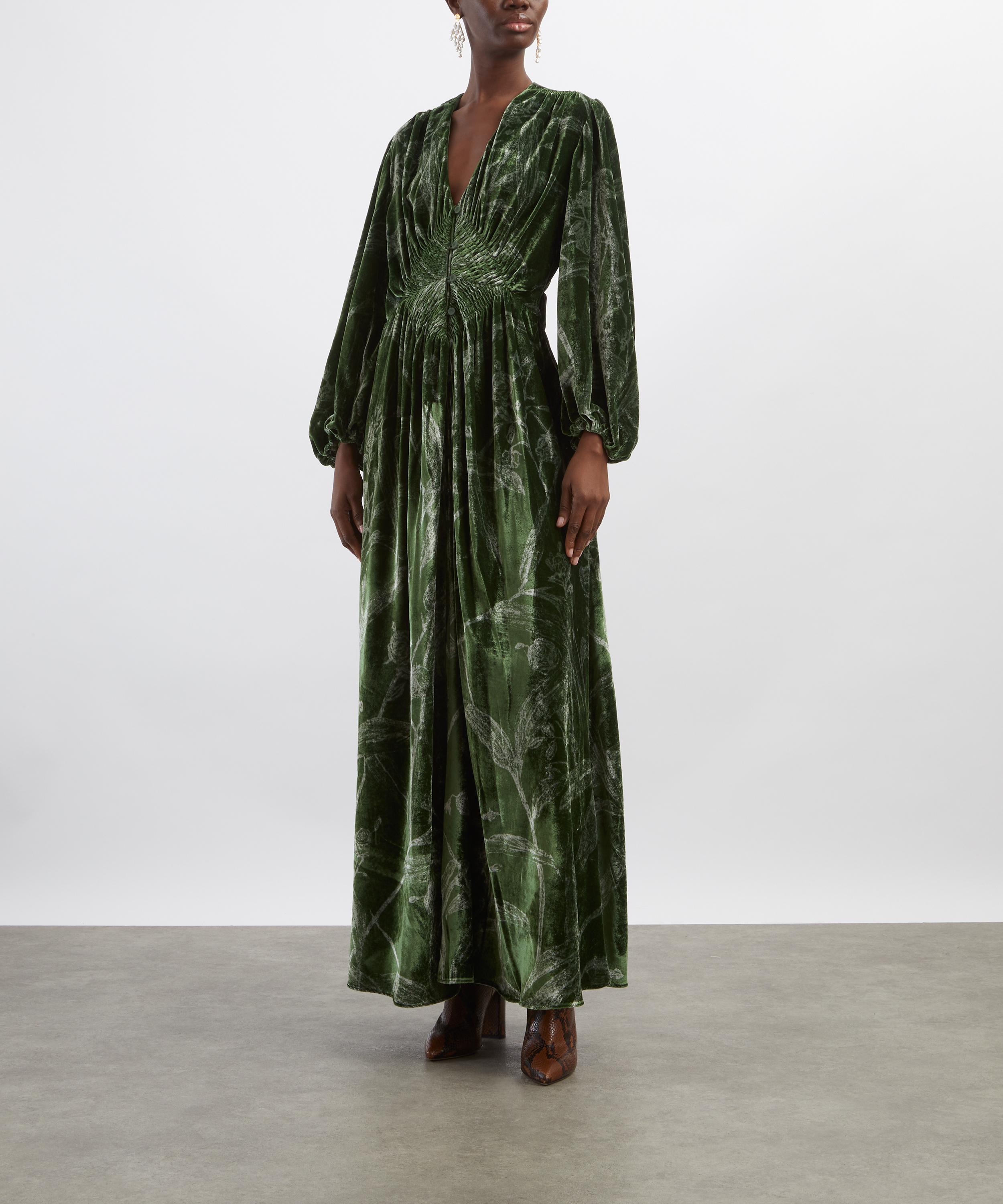 La DoubleJ - Camerino Velvet Maxi Dress image number 2