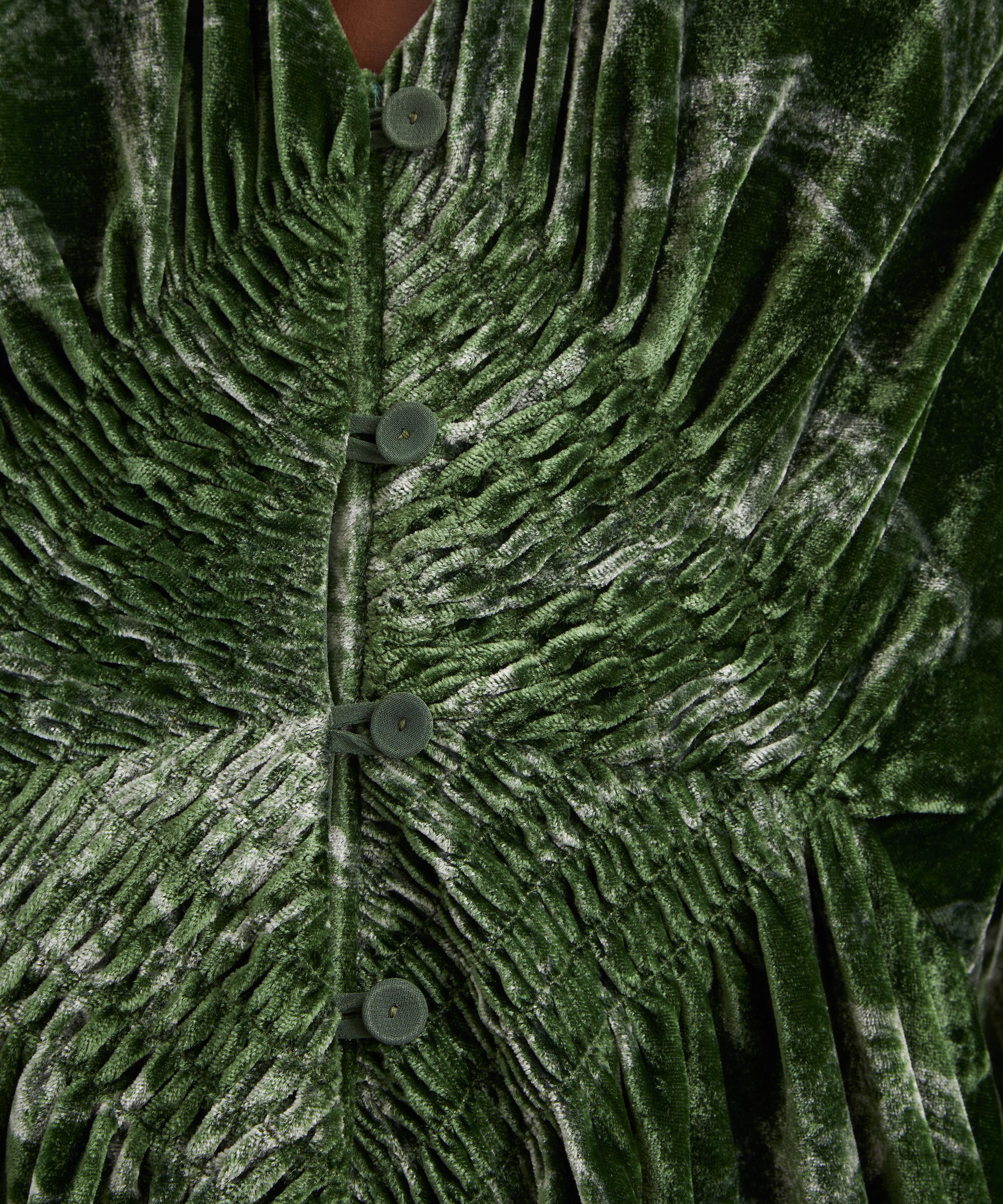 La DoubleJ - Camerino Velvet Maxi Dress image number 4