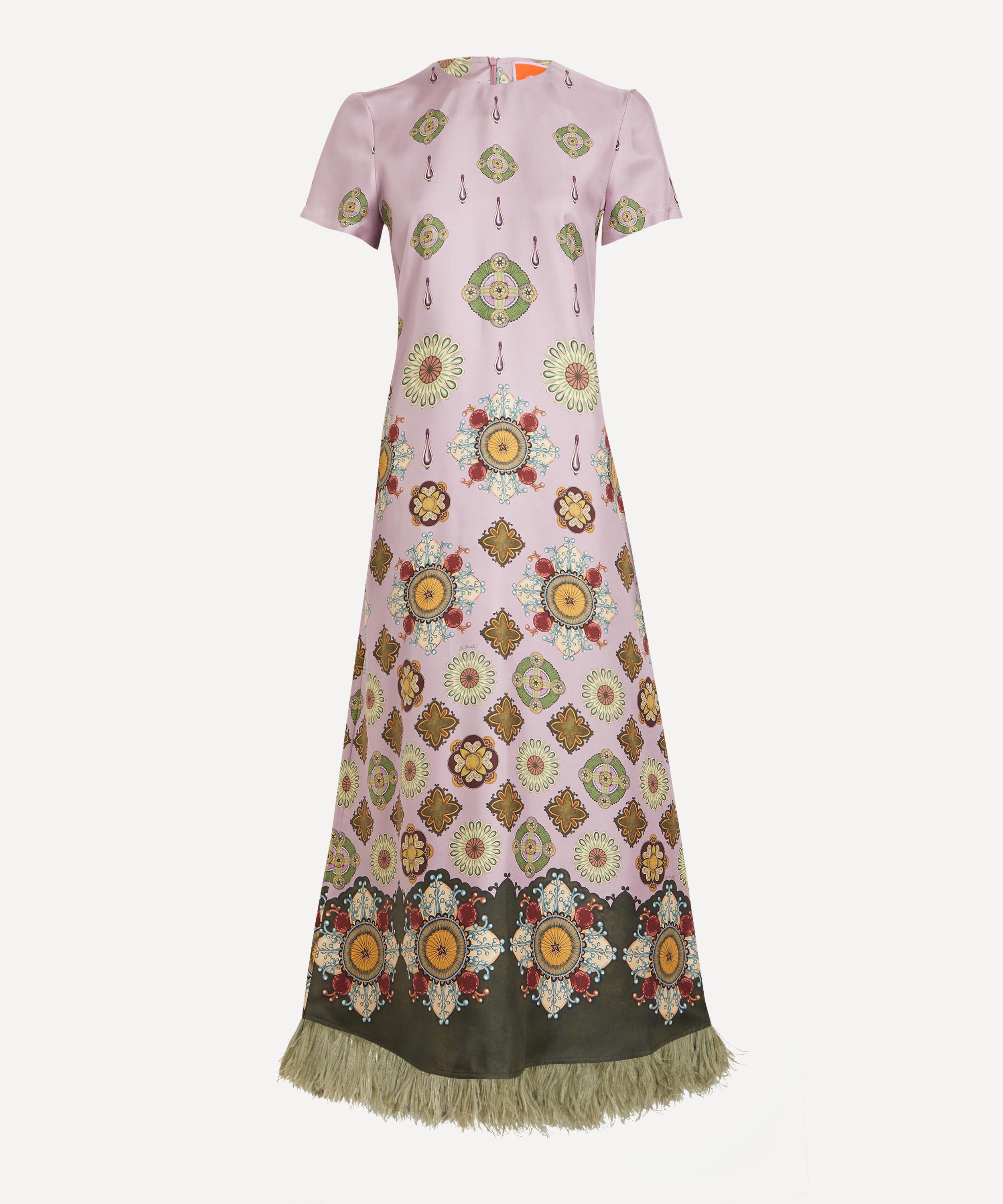 La DoubleJ - Nucleus Plac&eacute;e Dusty Pink Swing Dress image number 0