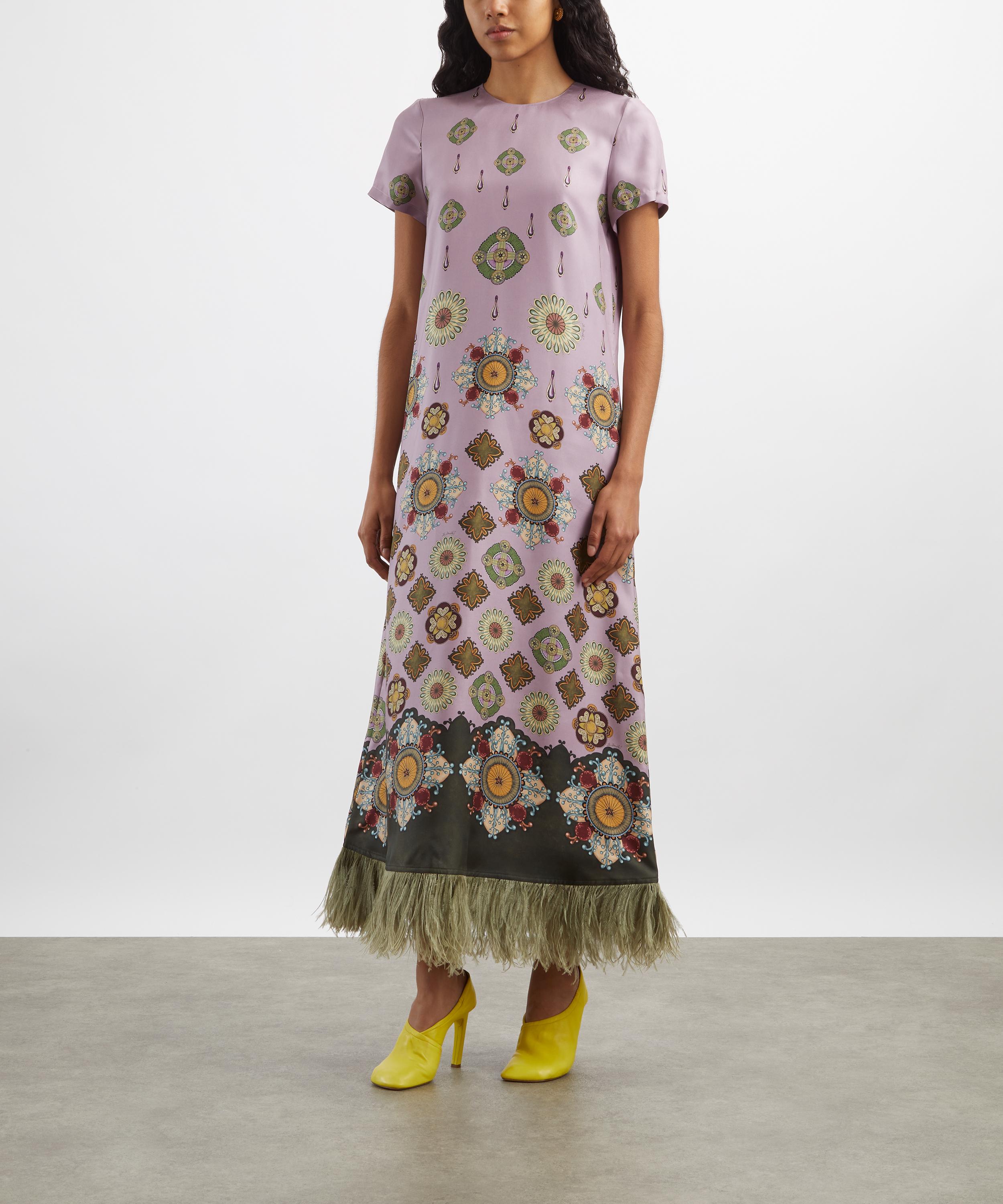 La DoubleJ - Nucleus Plac&eacute;e Dusty Pink Swing Dress image number 2