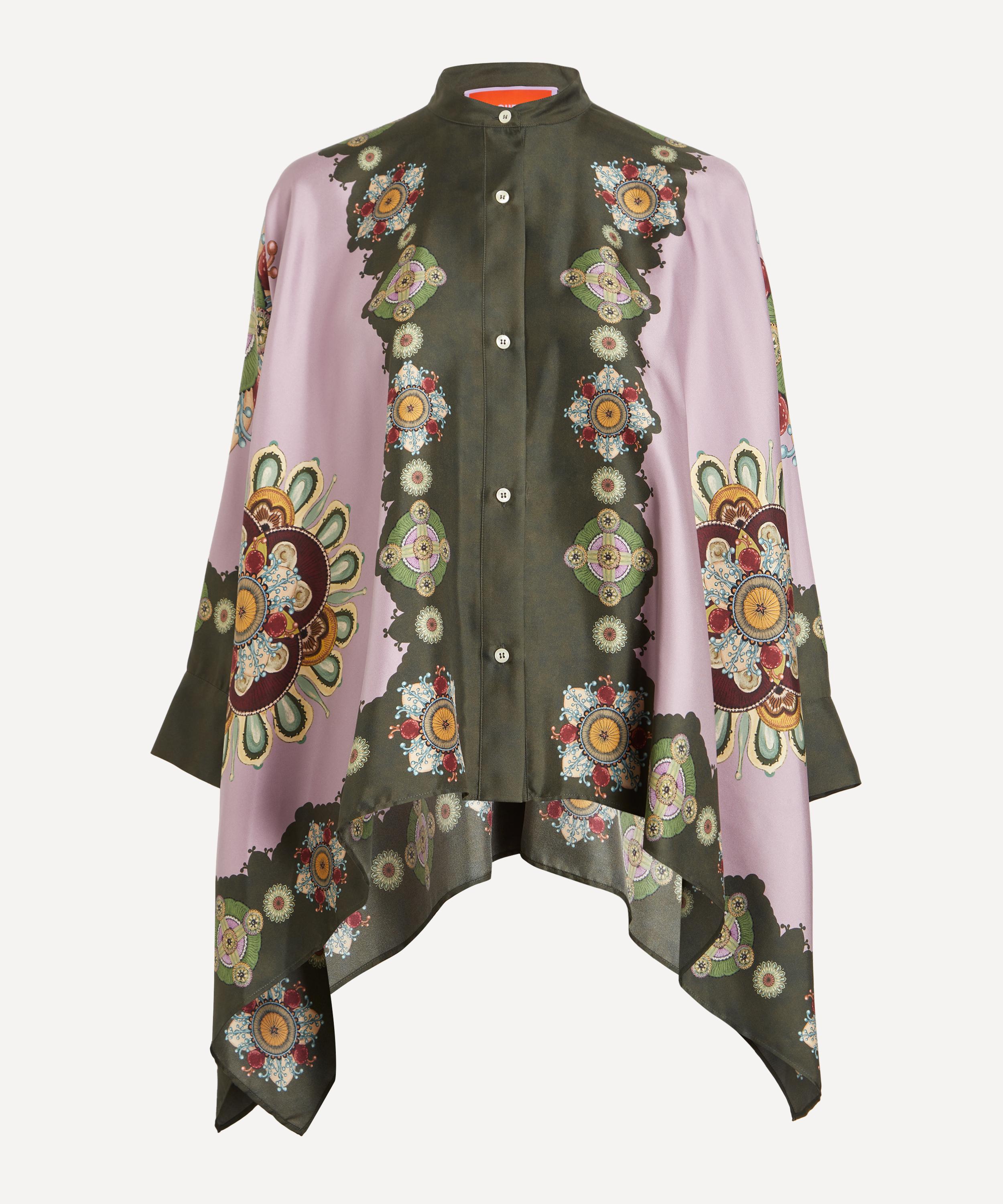La DoubleJ - Foulard Nucleus Placée Dusty Pink Silk Shirt image number 0