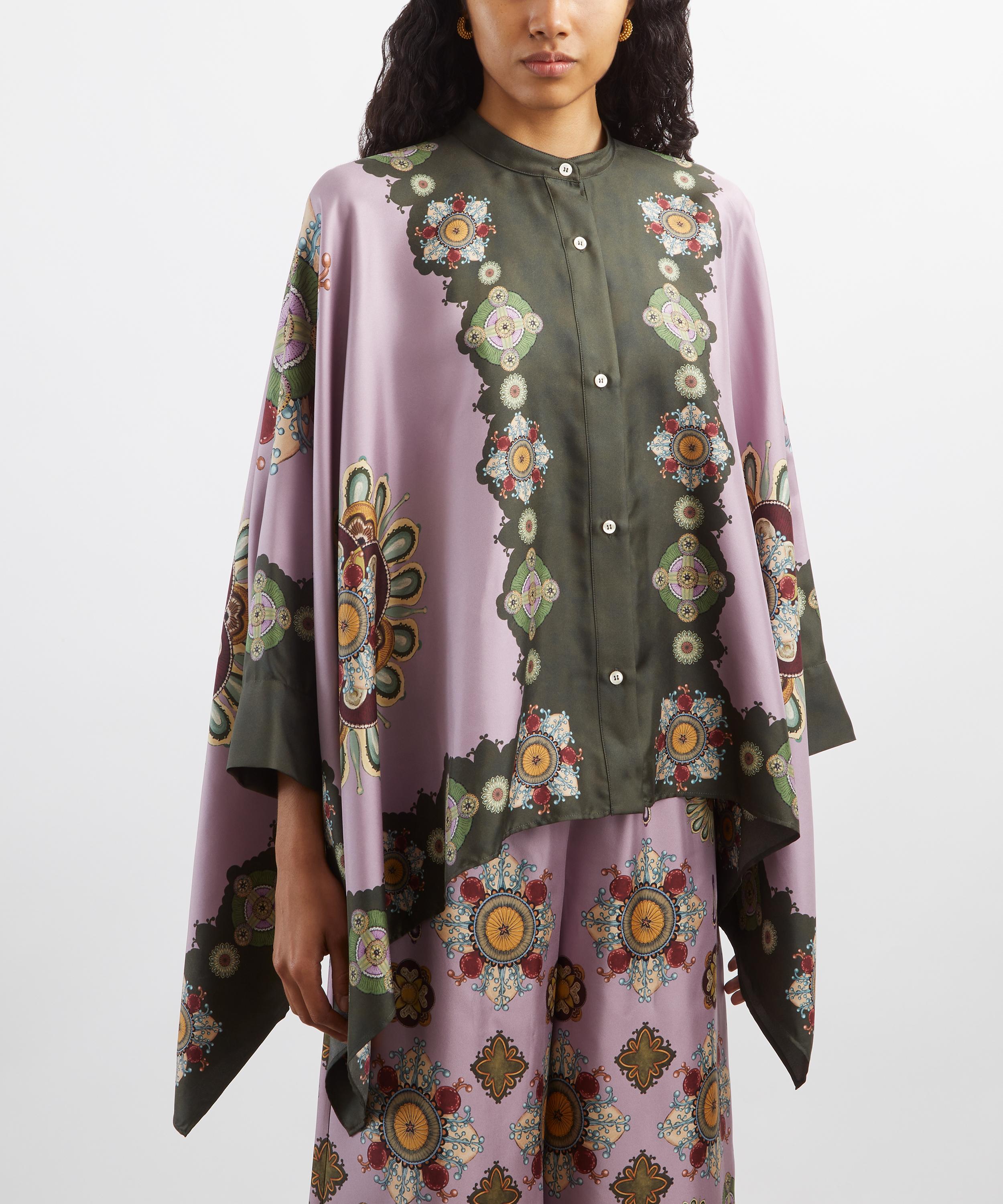 La DoubleJ - Foulard Nucleus Placée Dusty Pink Silk Shirt image number 2