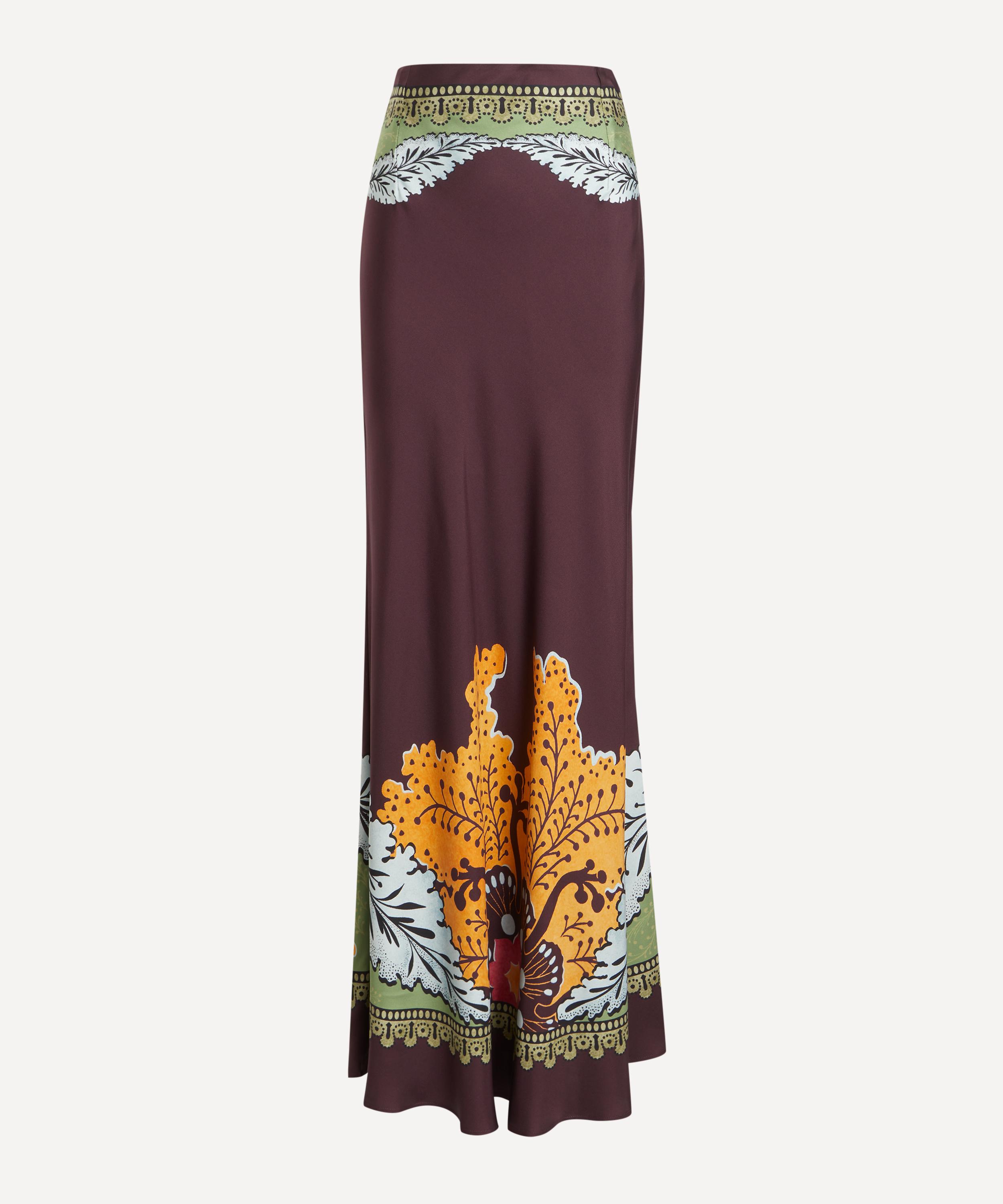 La DoubleJ - Printed Silk Maxi Skirt image number 0