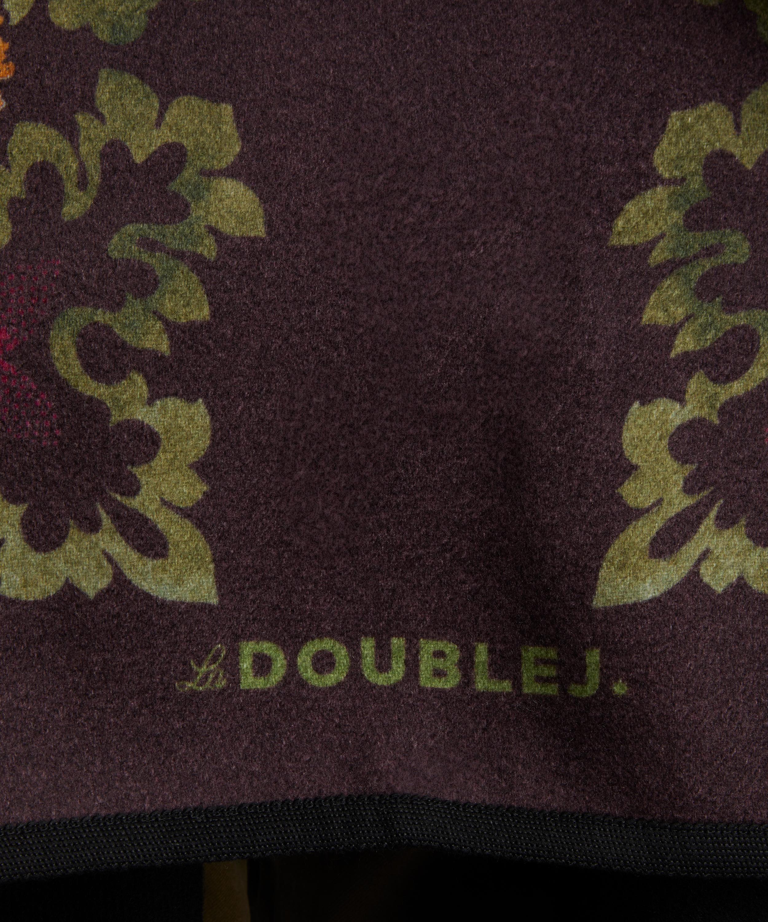 La DoubleJ - Placée Patterned Wool Poncho image number 4
