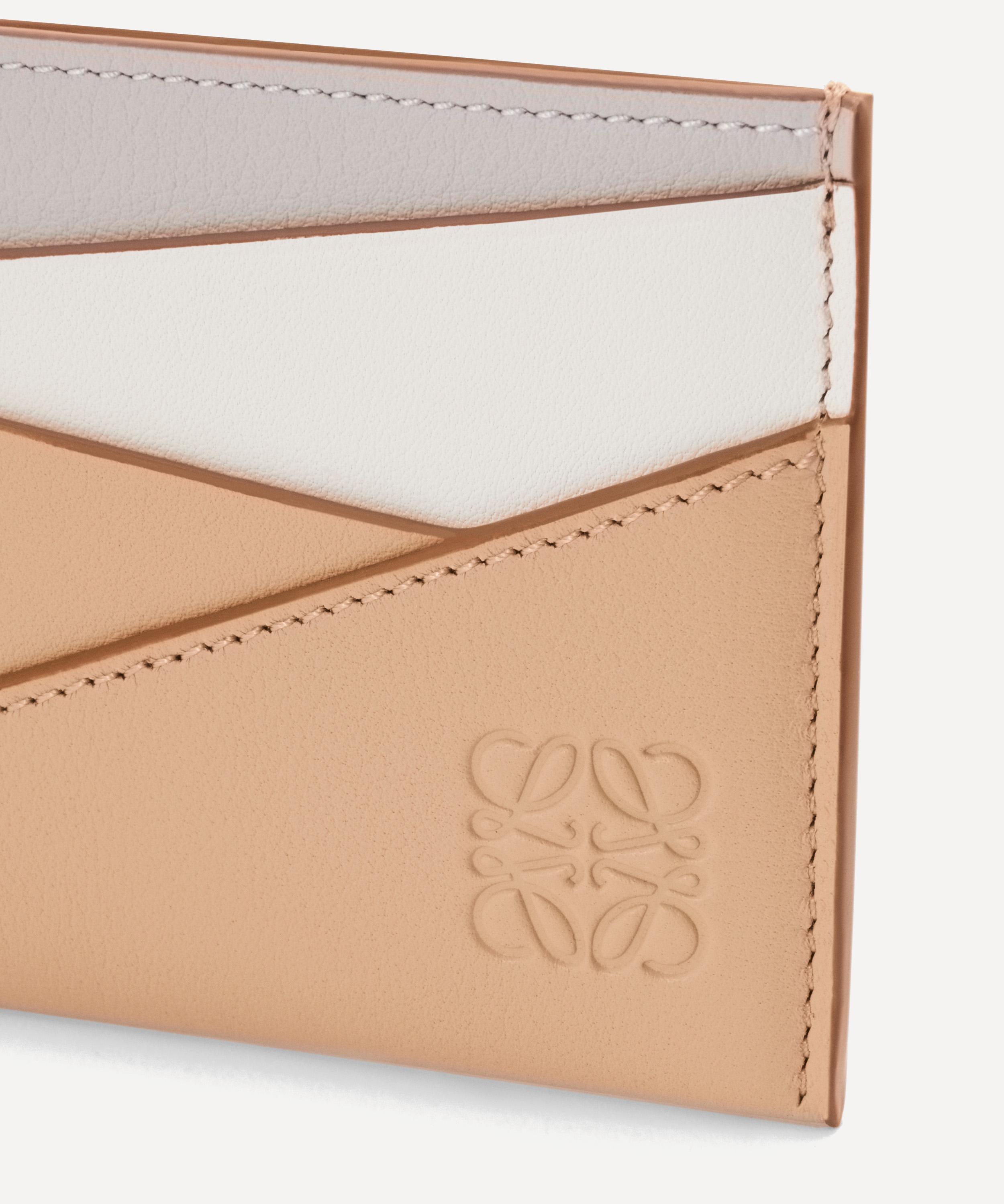 Loewe - Puzzle Plain Ghost Leather Cardholder image number 1