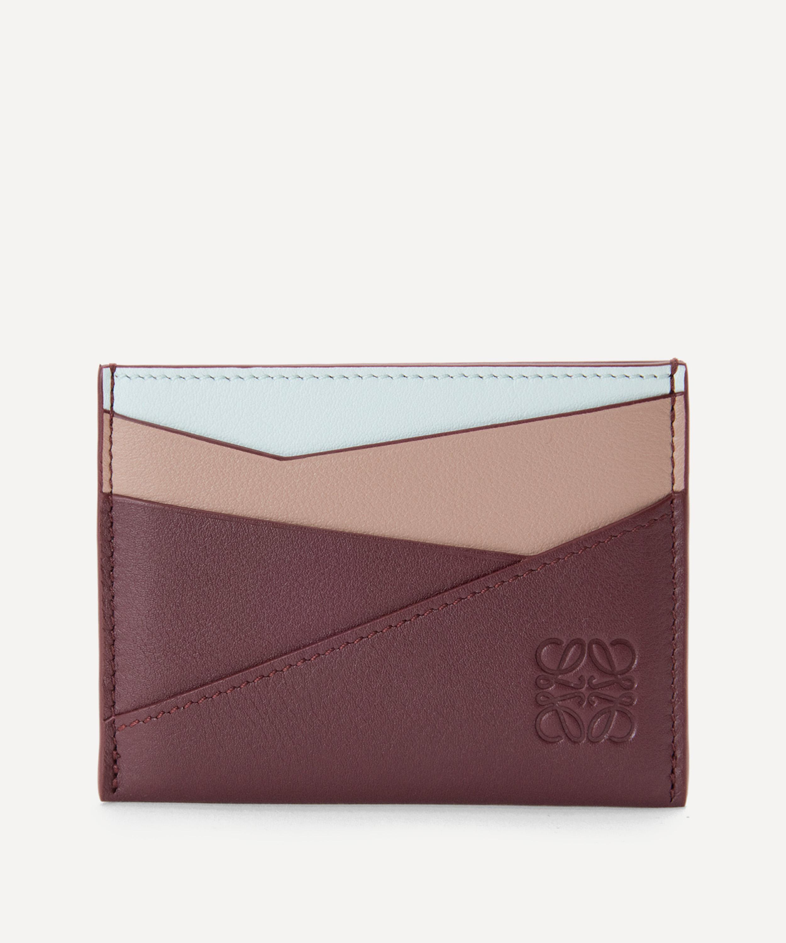 Loewe - Puzzle Plain Frozen Leather Cardholder image number 0