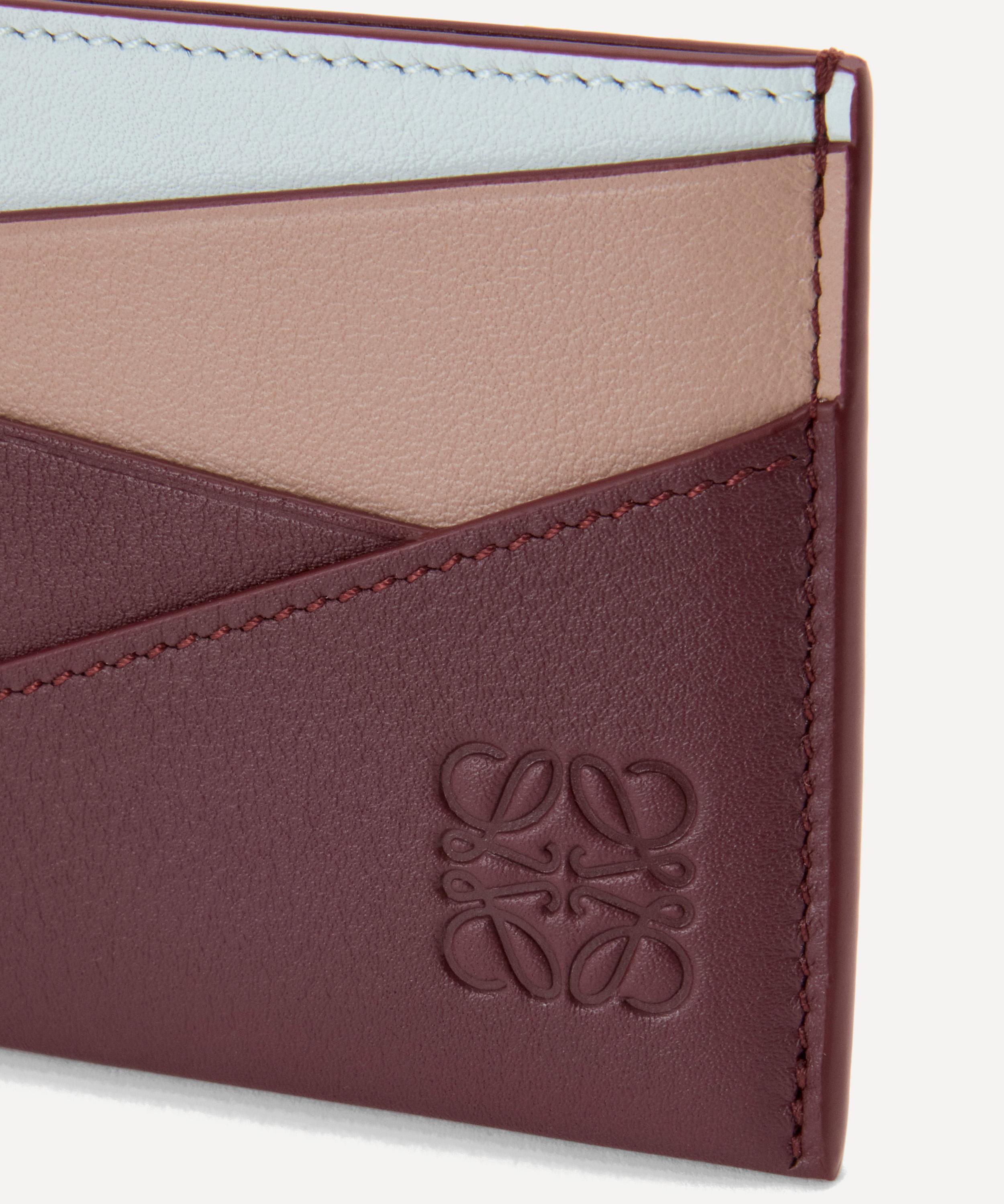 Loewe - Puzzle Plain Frozen Leather Cardholder image number 1