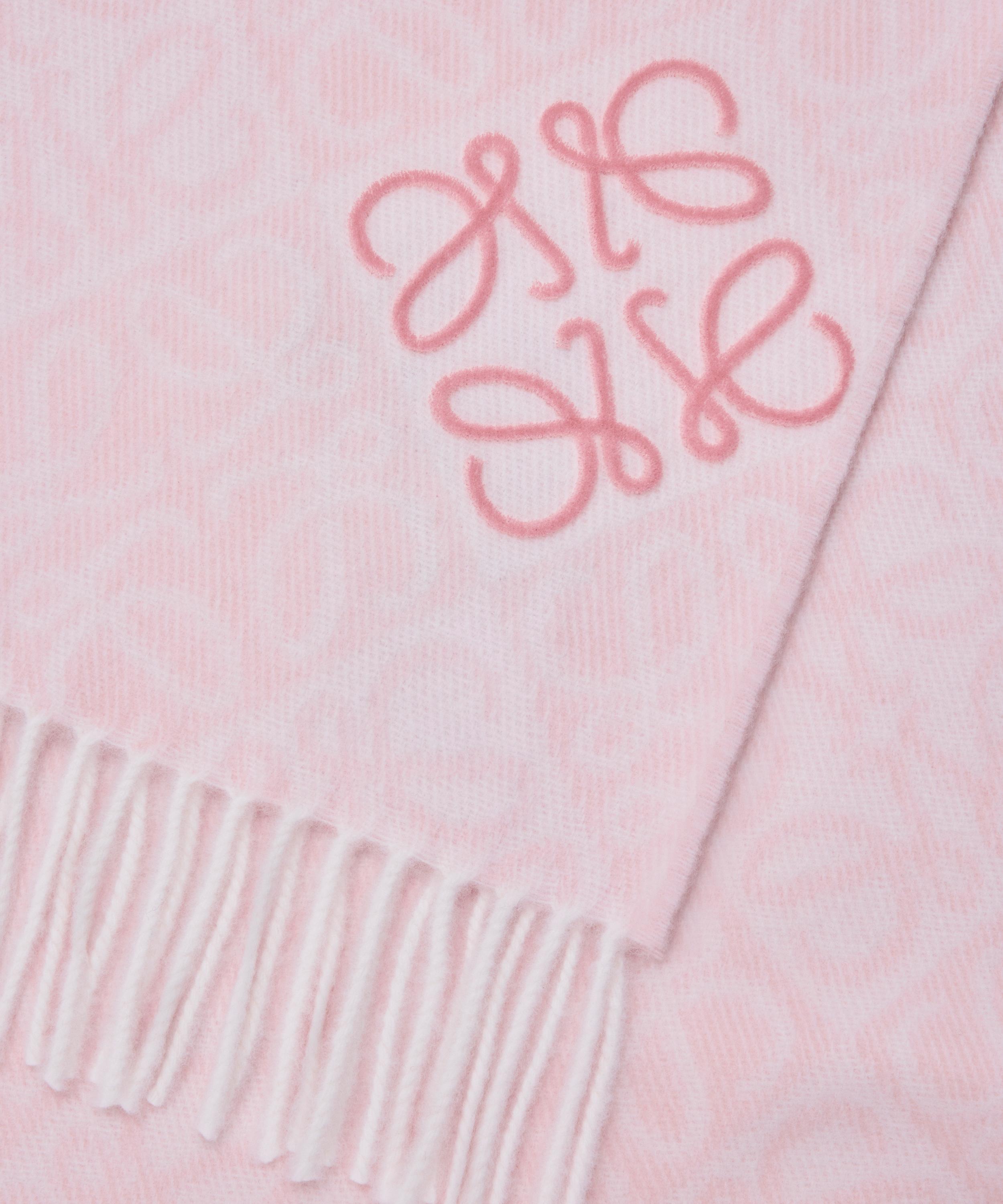 Loewe - Soft Pink Anagram Wool-Blend Scarf image number 1