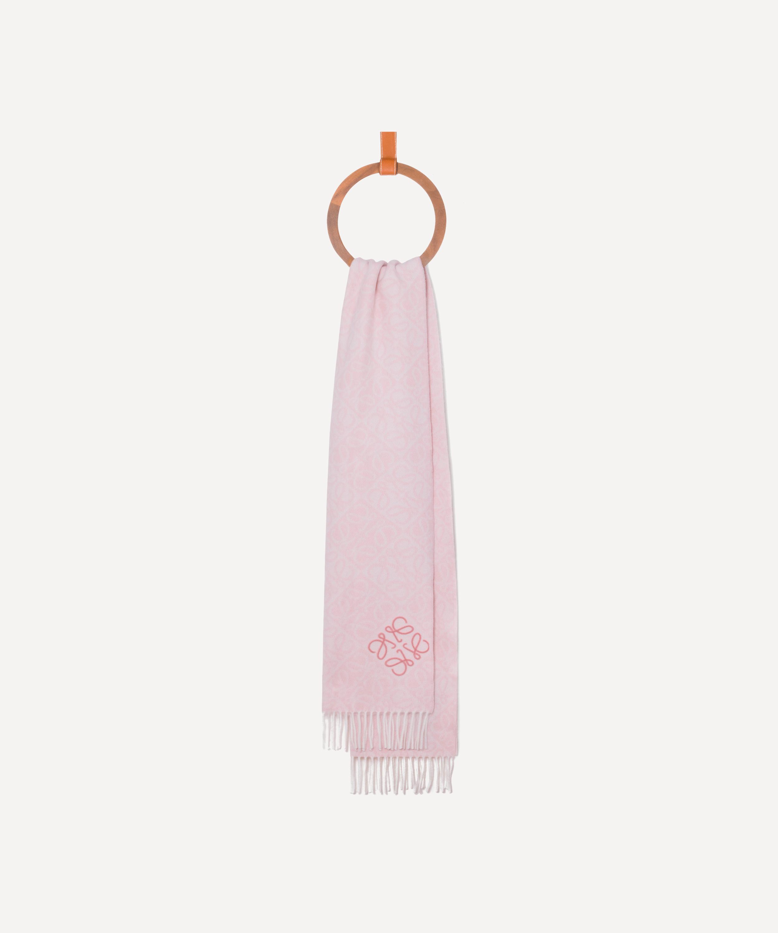 Loewe - Soft Pink Anagram Wool-Blend Scarf image number 2