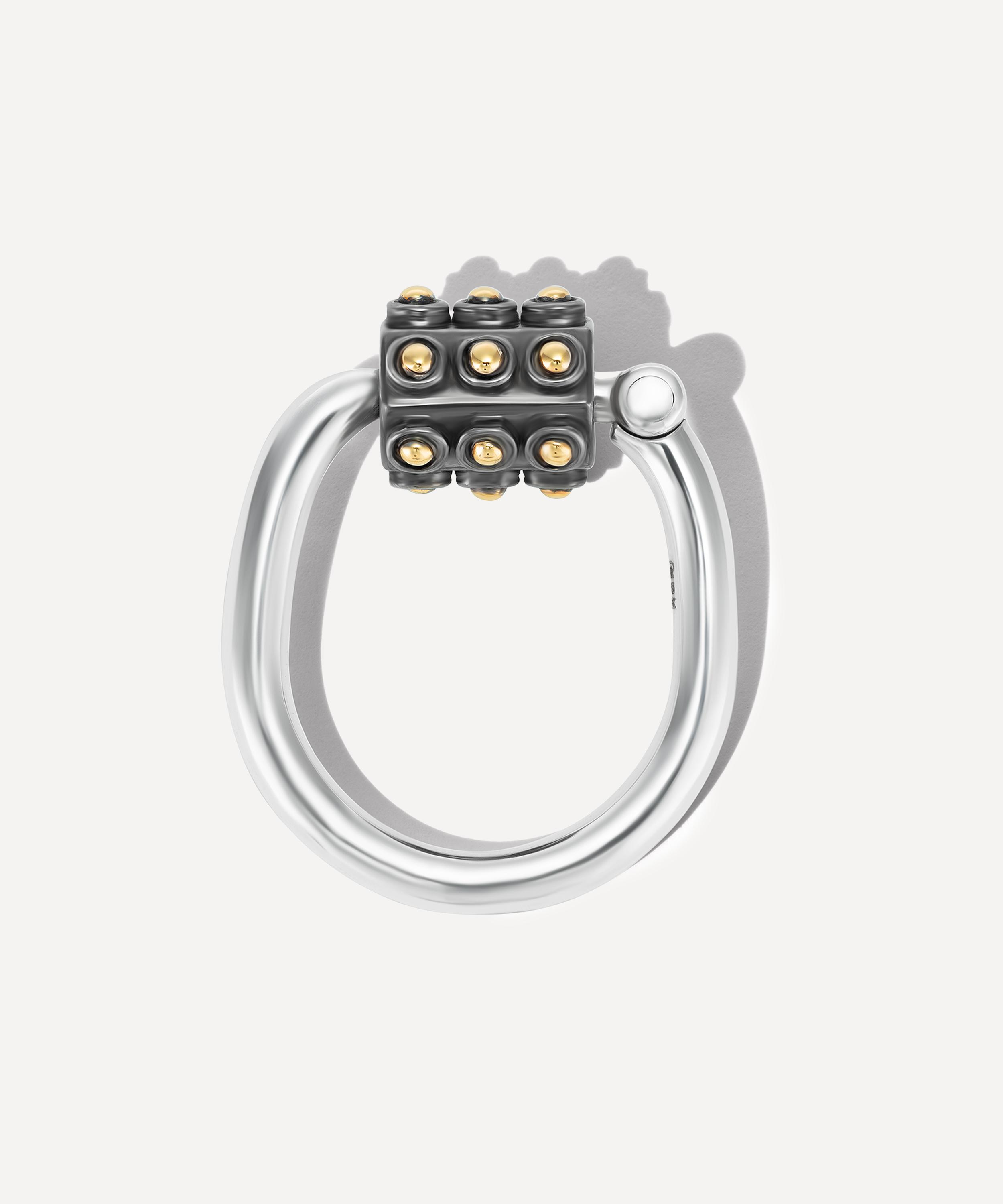 Marla Aaron - Mixed Metal Ball Trundle Lock Ring