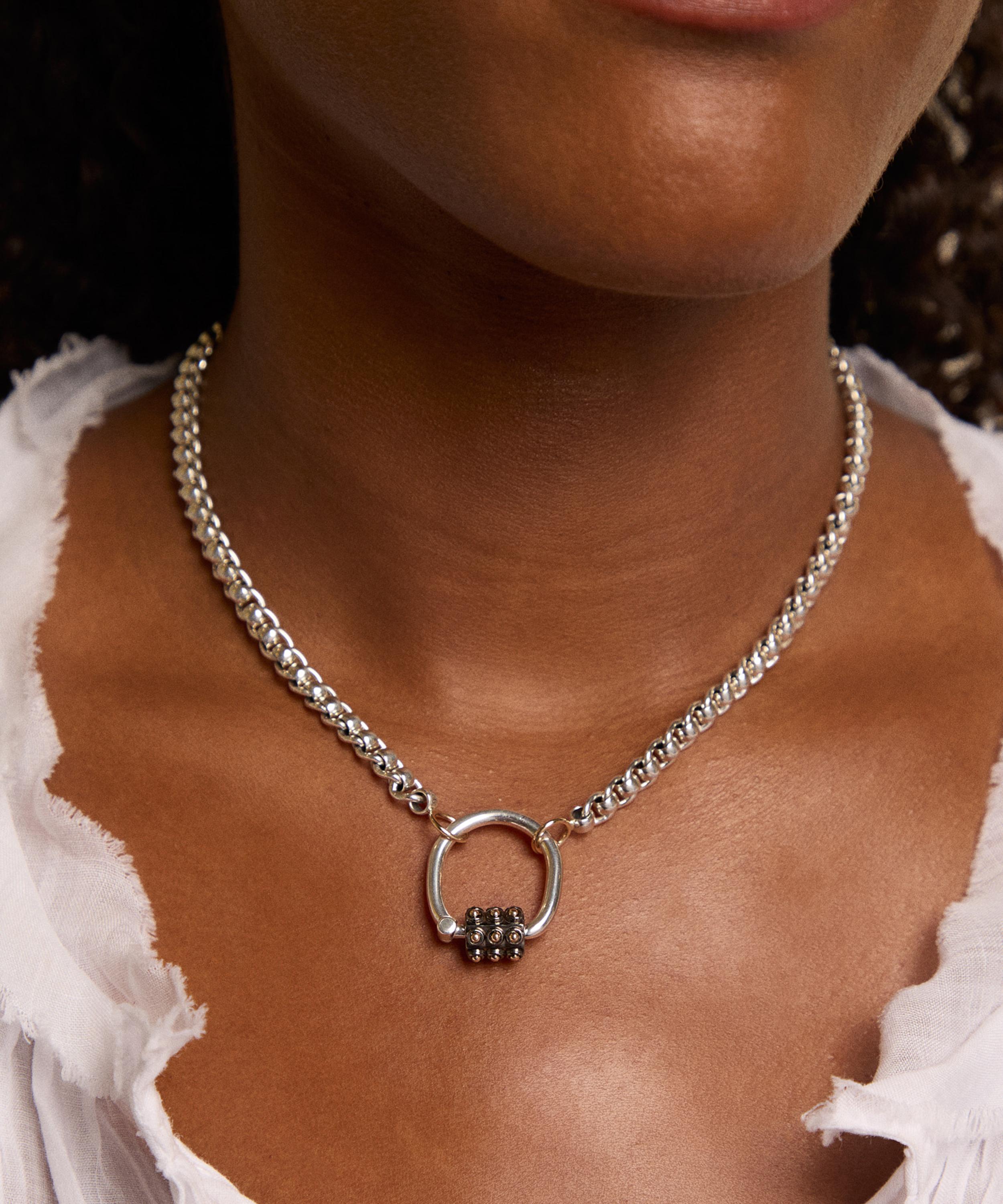 Marla Aaron - Mixed Metal Ball Trundle Lock Ring image number 1