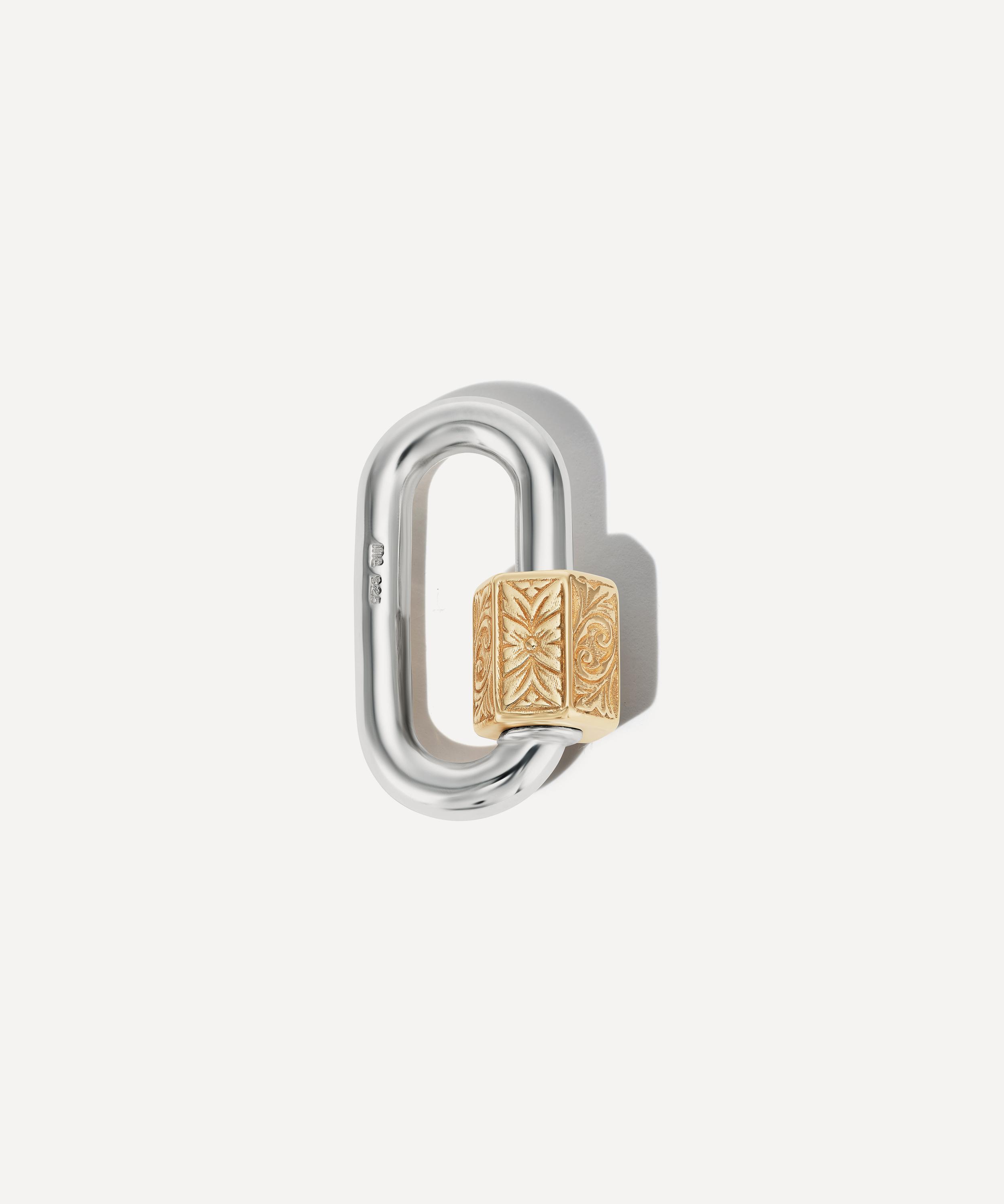 Marla Aaron - Mixed Metal Embossed Chubby Medium Lock image number 0