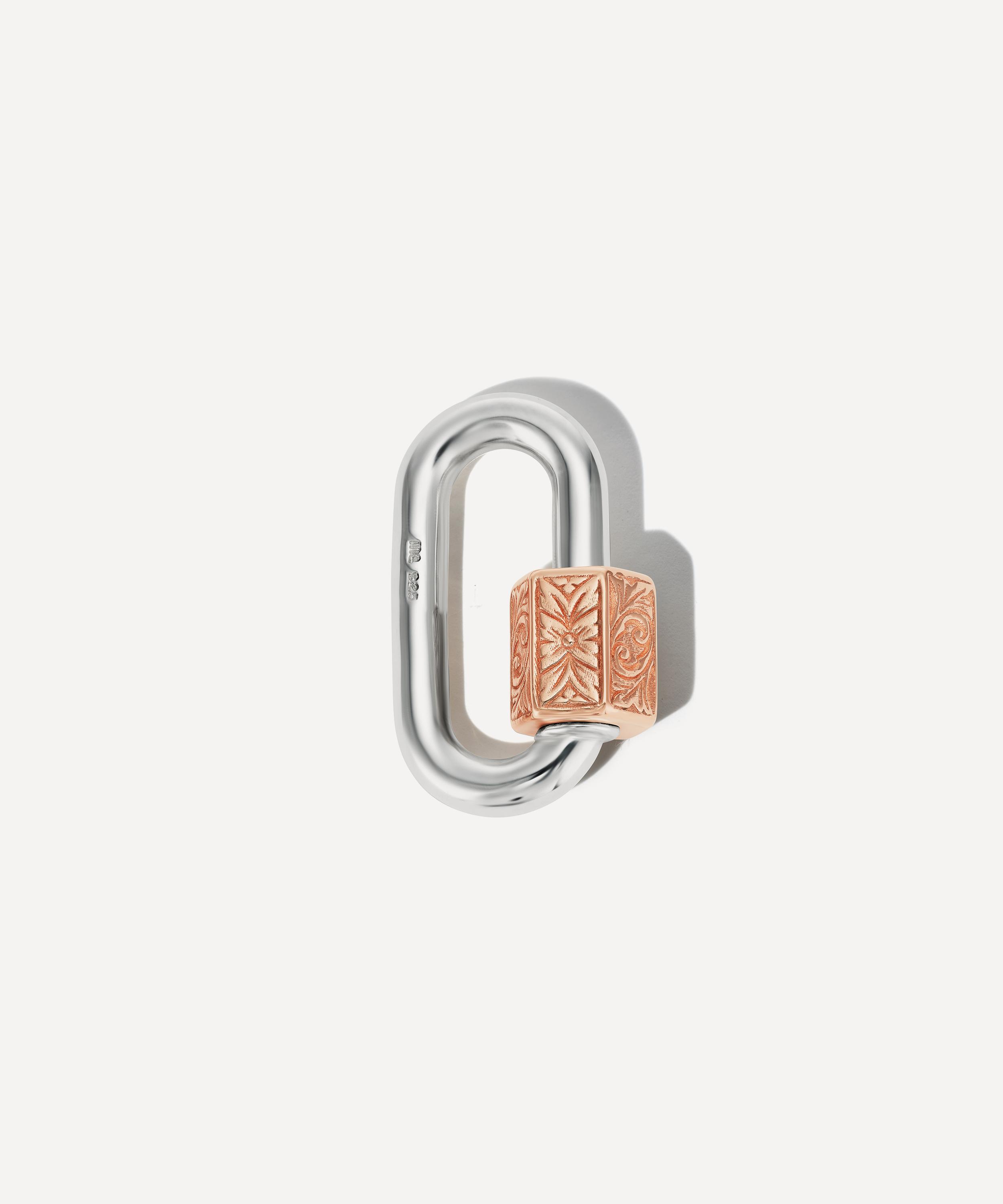 Marla Aaron - Mixed Metal Embossed Chubby Medium Lock image number 0