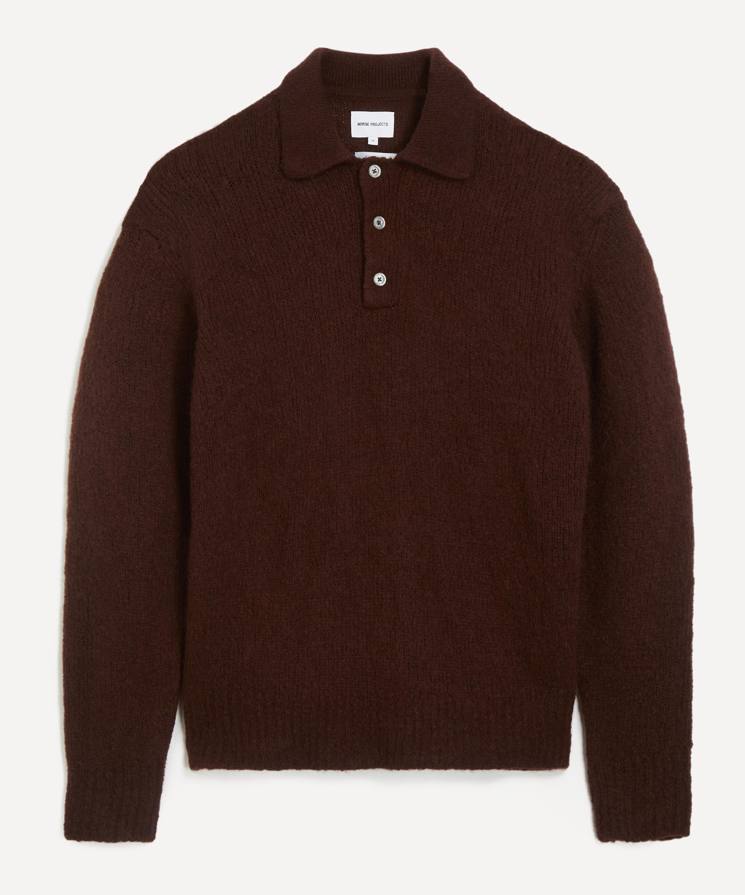 Norse Projects - Rasmus Relaxed Brushed Polo Jumper image number 0