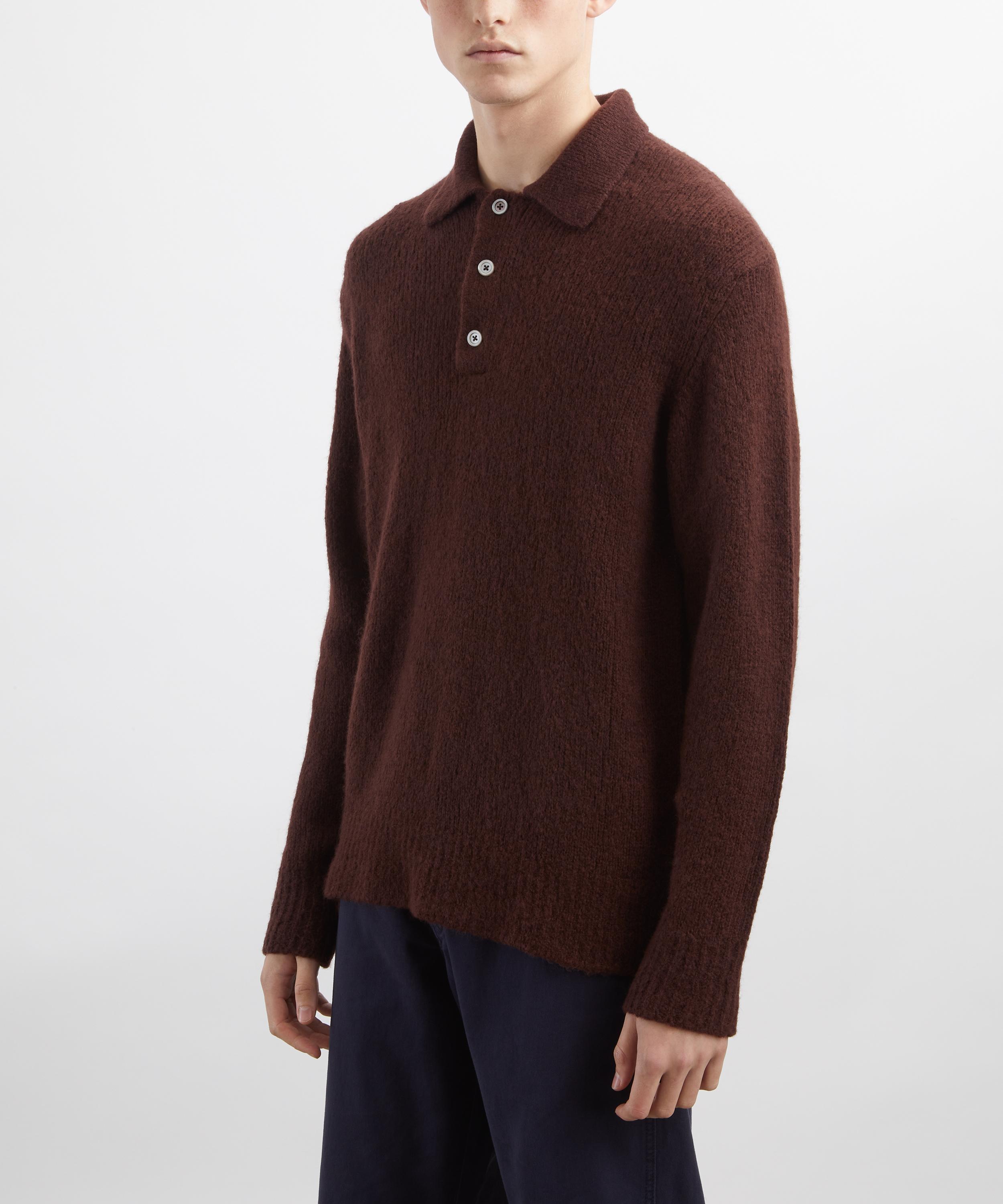 Norse Projects - Rasmus Relaxed Brushed Polo Jumper image number 2