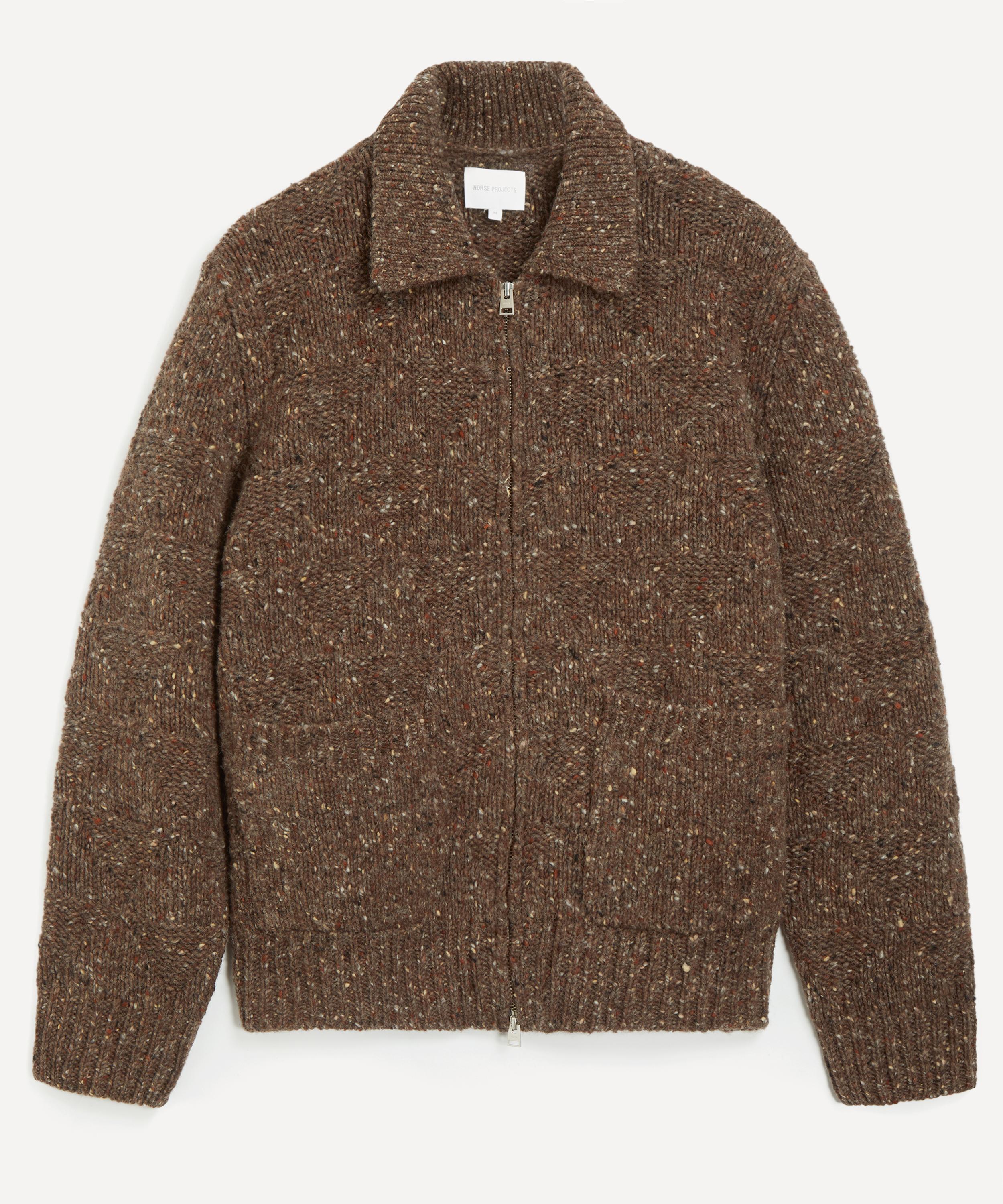 Norse Projects - Erik Donegal Diamond Knitted Jacket image number 0