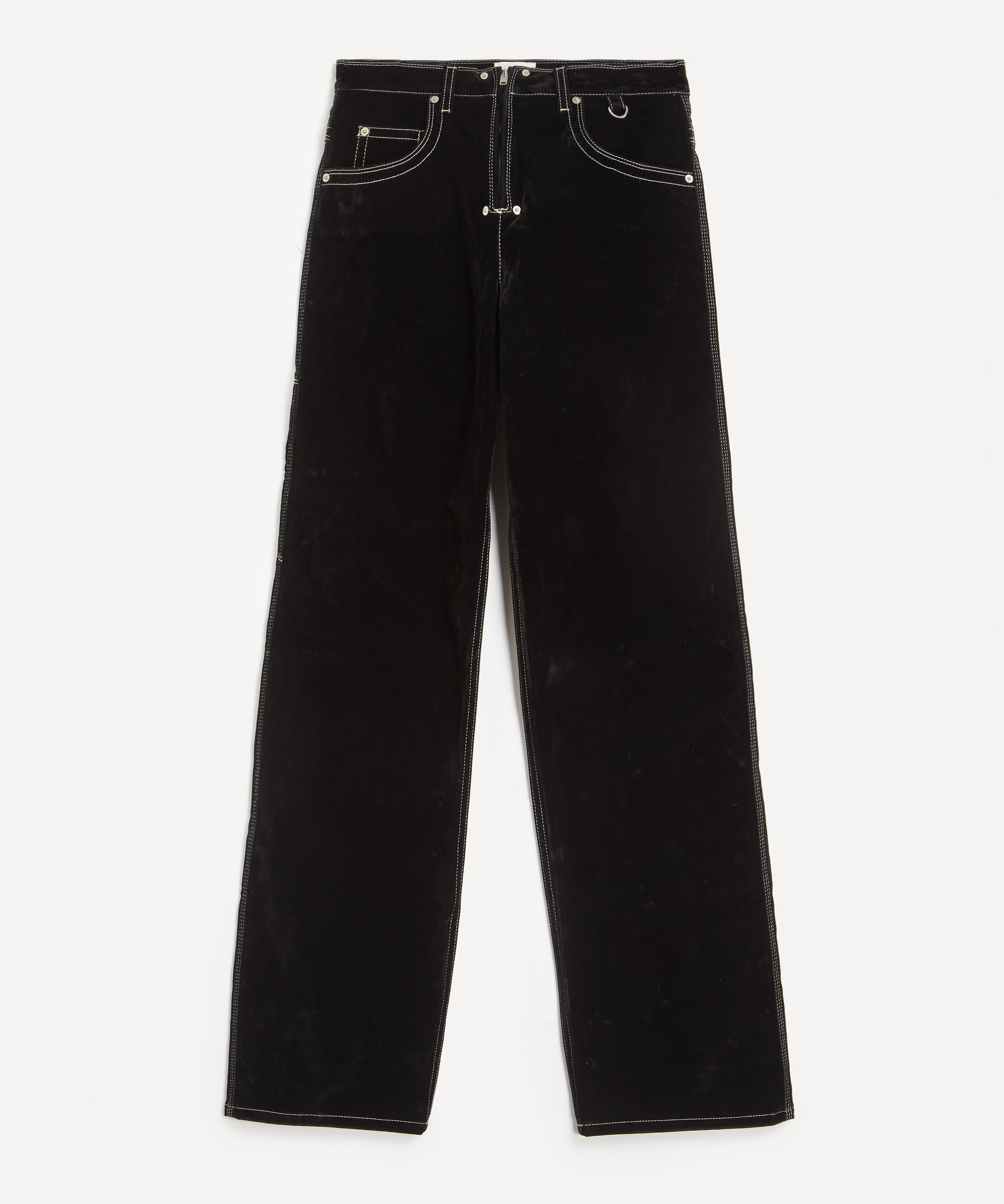 Isabel Marant - Stelyna Wide-Leg Velvet Jeans image number 0