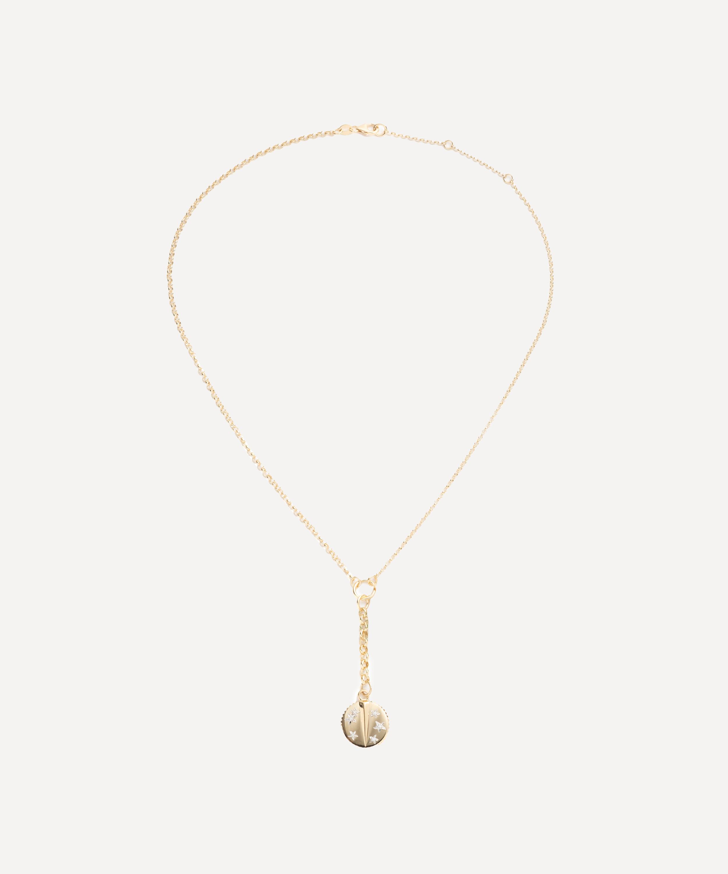 FoundRae - 18ct Gold Resilience Small Mixed Belcher Extension Chain Pendant Necklace image number 0