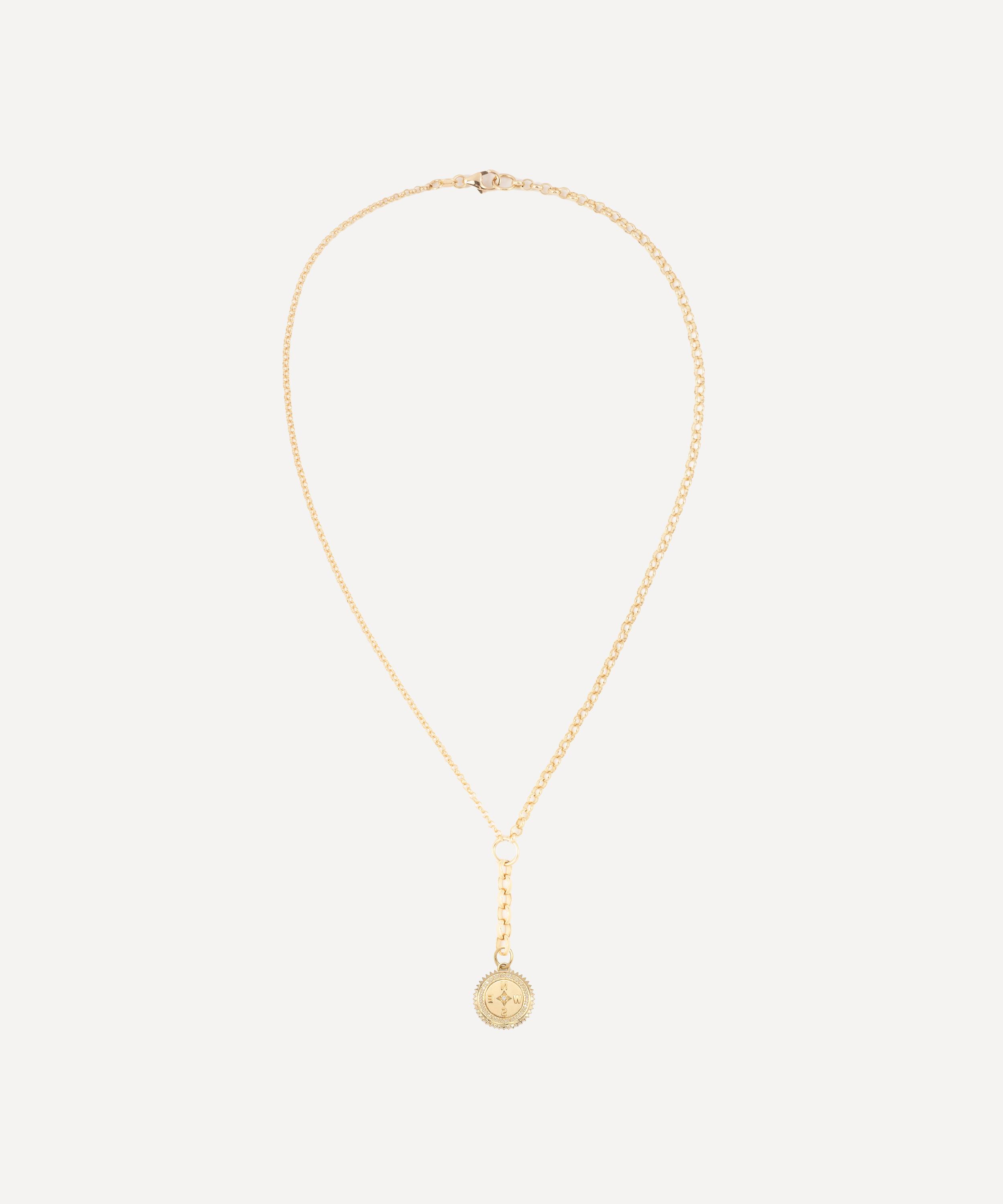 FoundRae - 18ct Gold Reverie Small Mixed Belcher Extension Chain Pendant Necklace