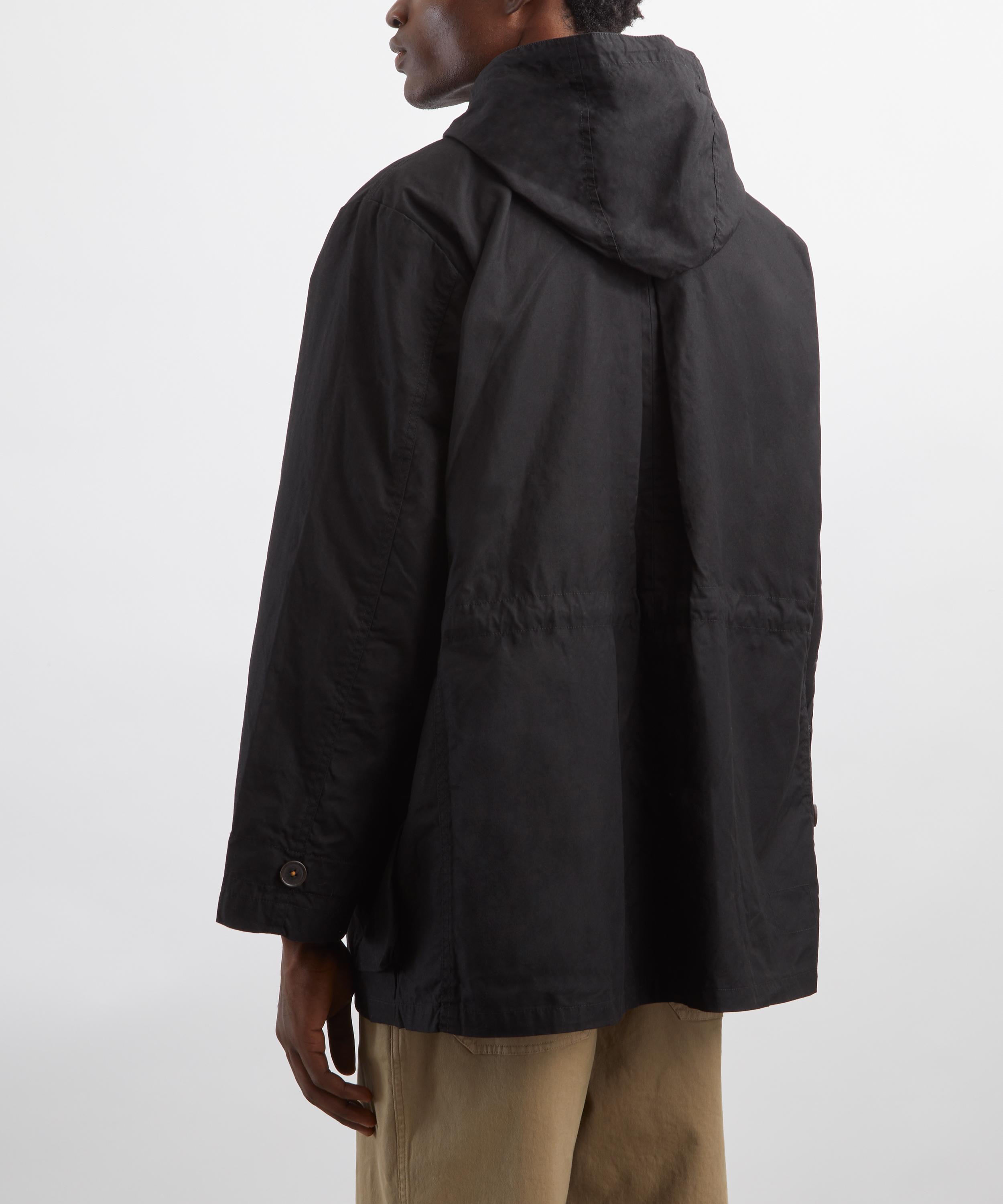 Universal Works - Scottish Wax Boston Parka Jacket image number 3
