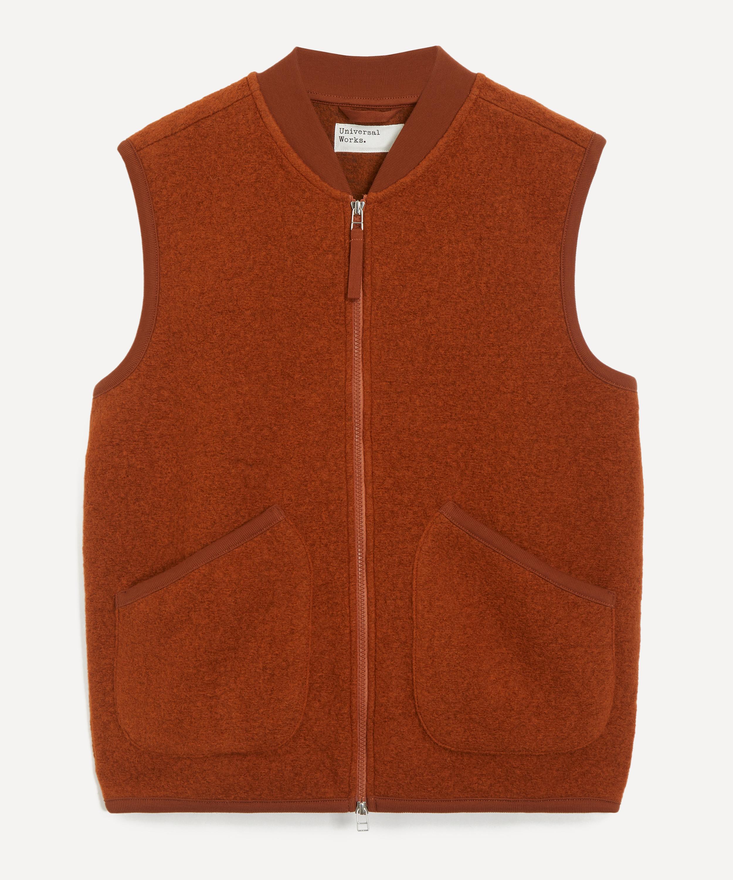 Universal Works - Wool Fleece Zip Waistcoat image number 0