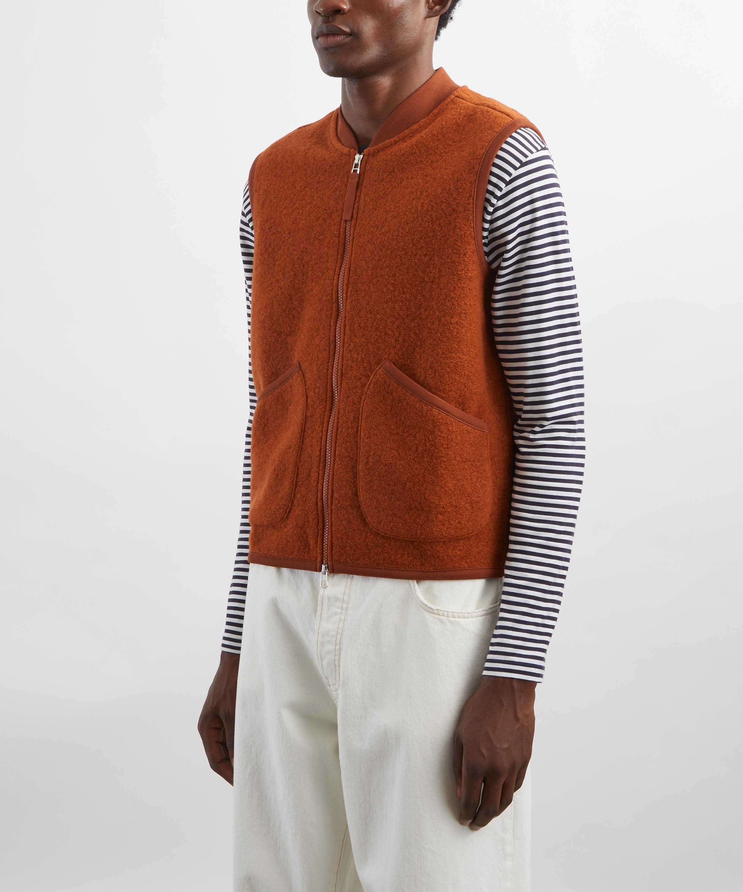 Universal Works - Wool Fleece Zip Waistcoat image number 2