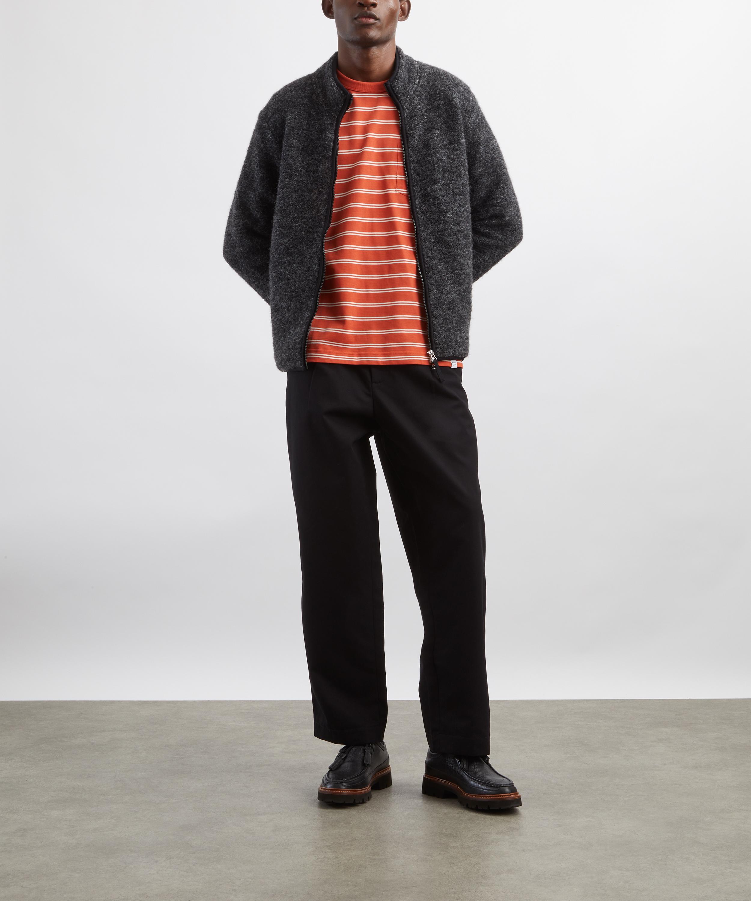 Universal Works - Black Wool Fleece Cardigan image number 1