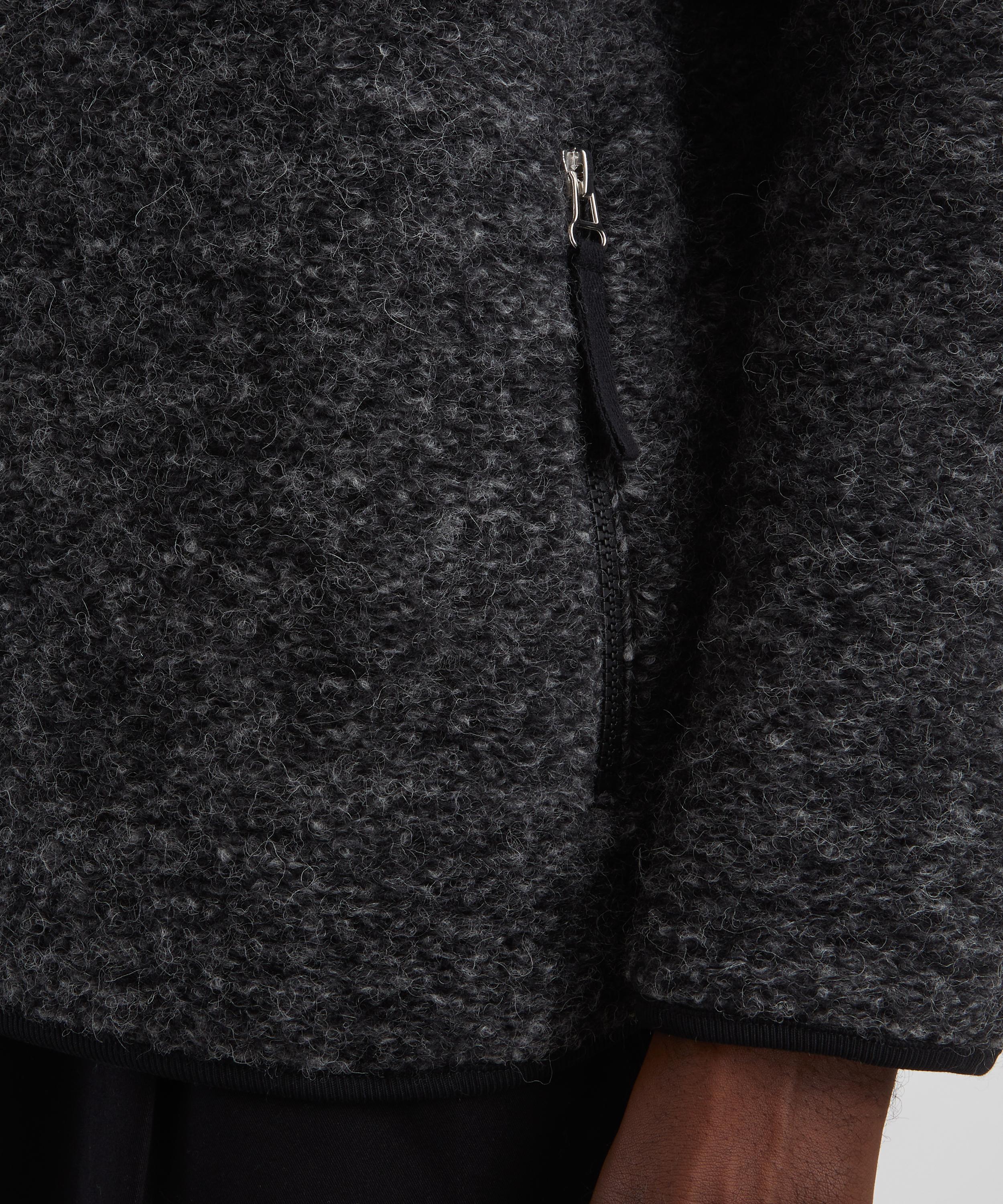 Universal Works - Black Wool Fleece Cardigan image number 4