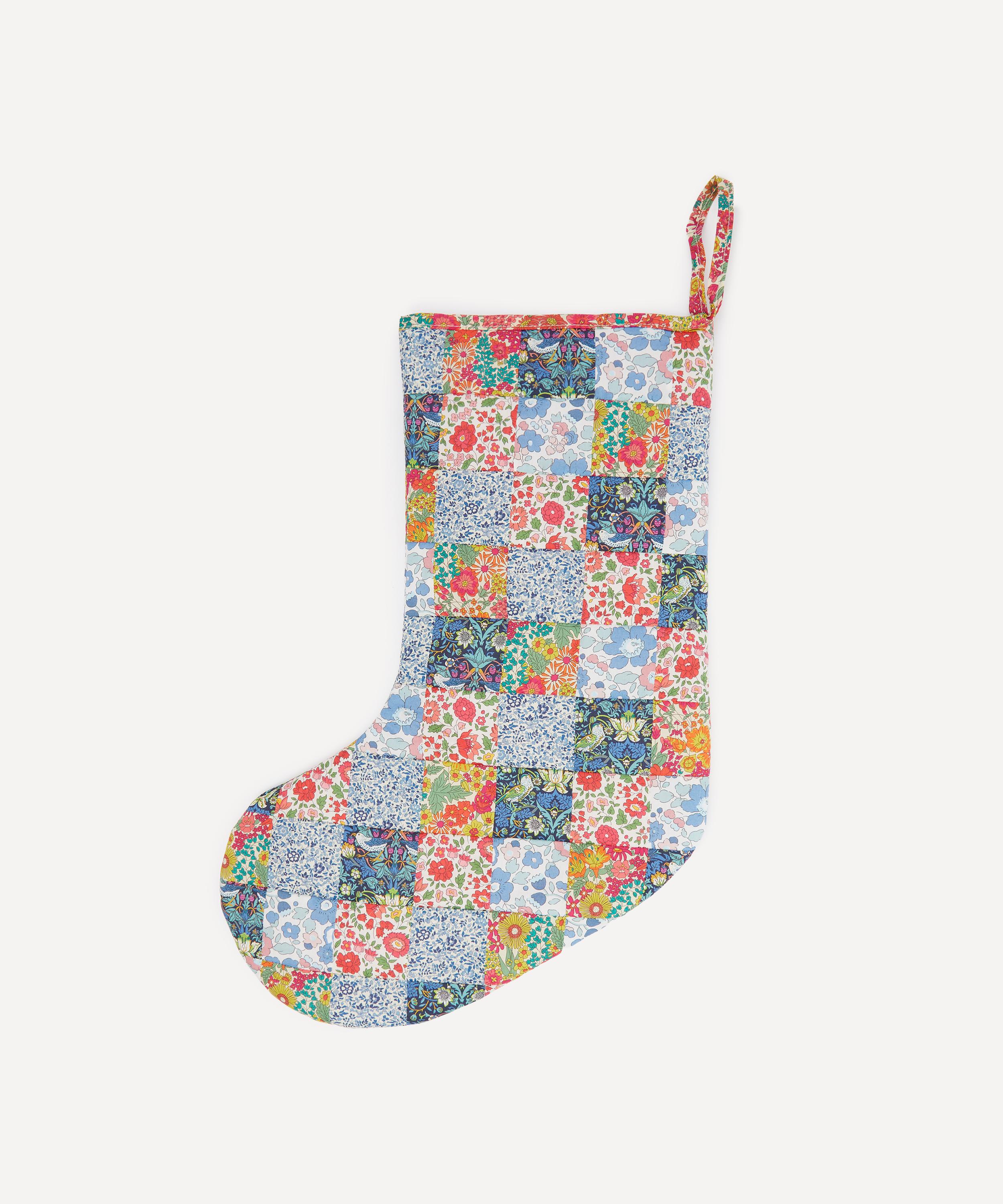 Christmas - Liberty Print Patchwork Christmas Stocking