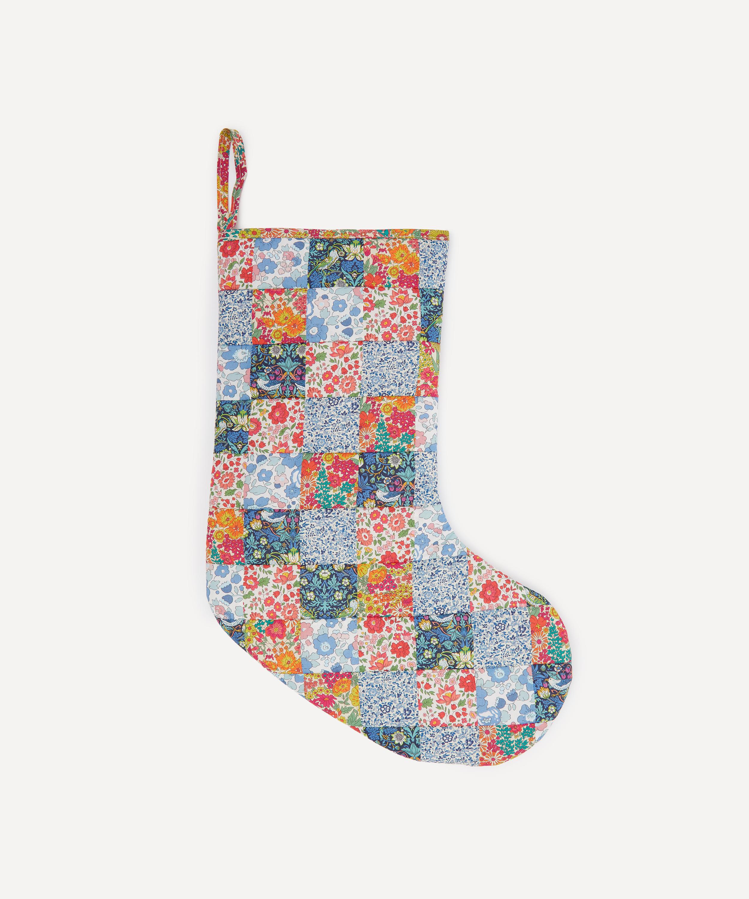 Christmas - Liberty Print Patchwork Christmas Stocking image number 1