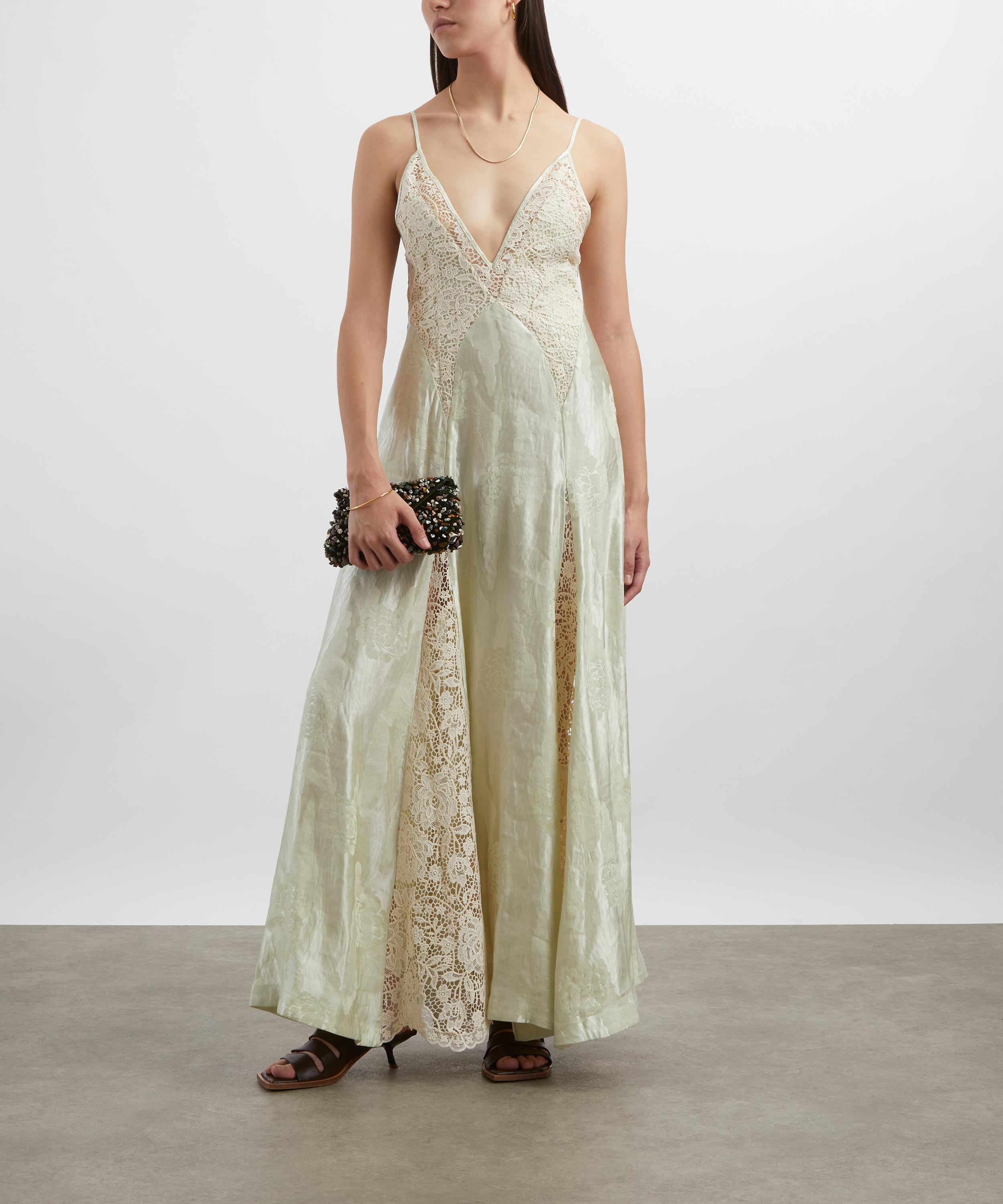ALÉMAIS - Apollonia Pistachio Slip Dress image number 1
